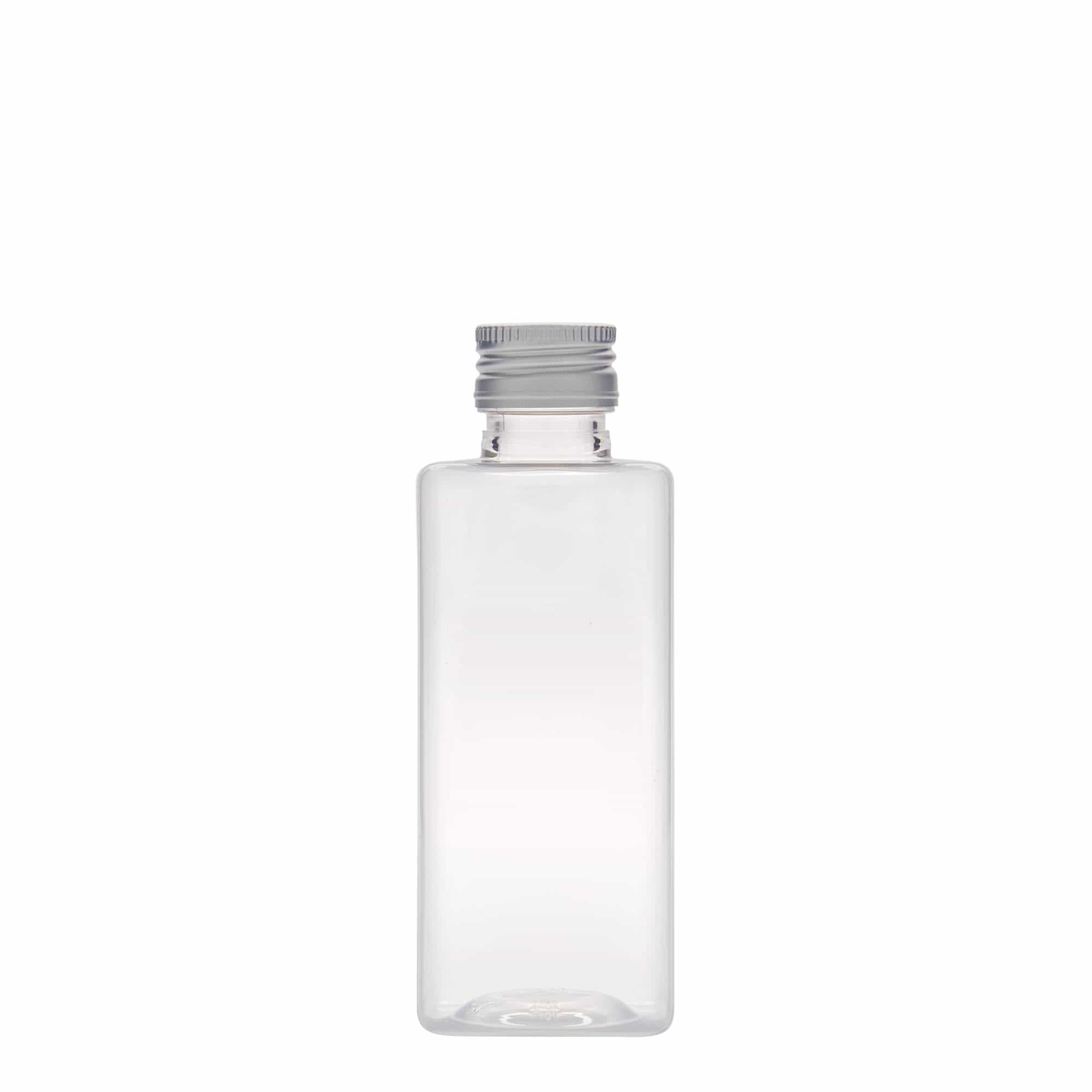 250 ml-es PET-palack 'Karl', négyzet alakú, műanyag, szájnyílás: PP 28