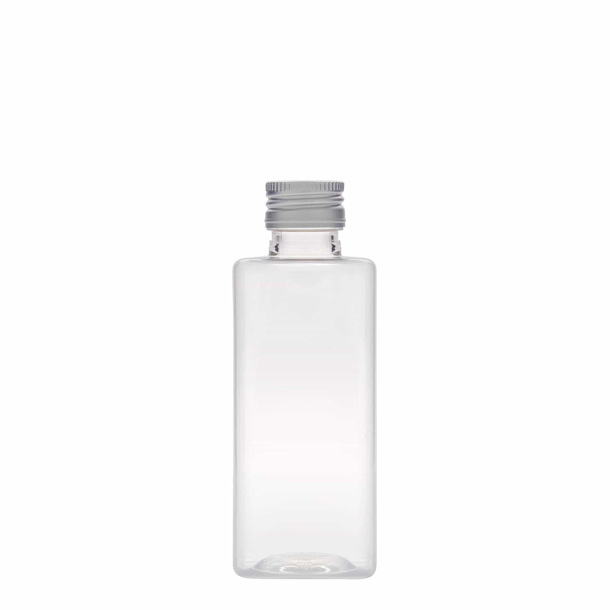 250 ml PET-palack 'Karl', négyzet alakú, műanyag, nyak: PP 28