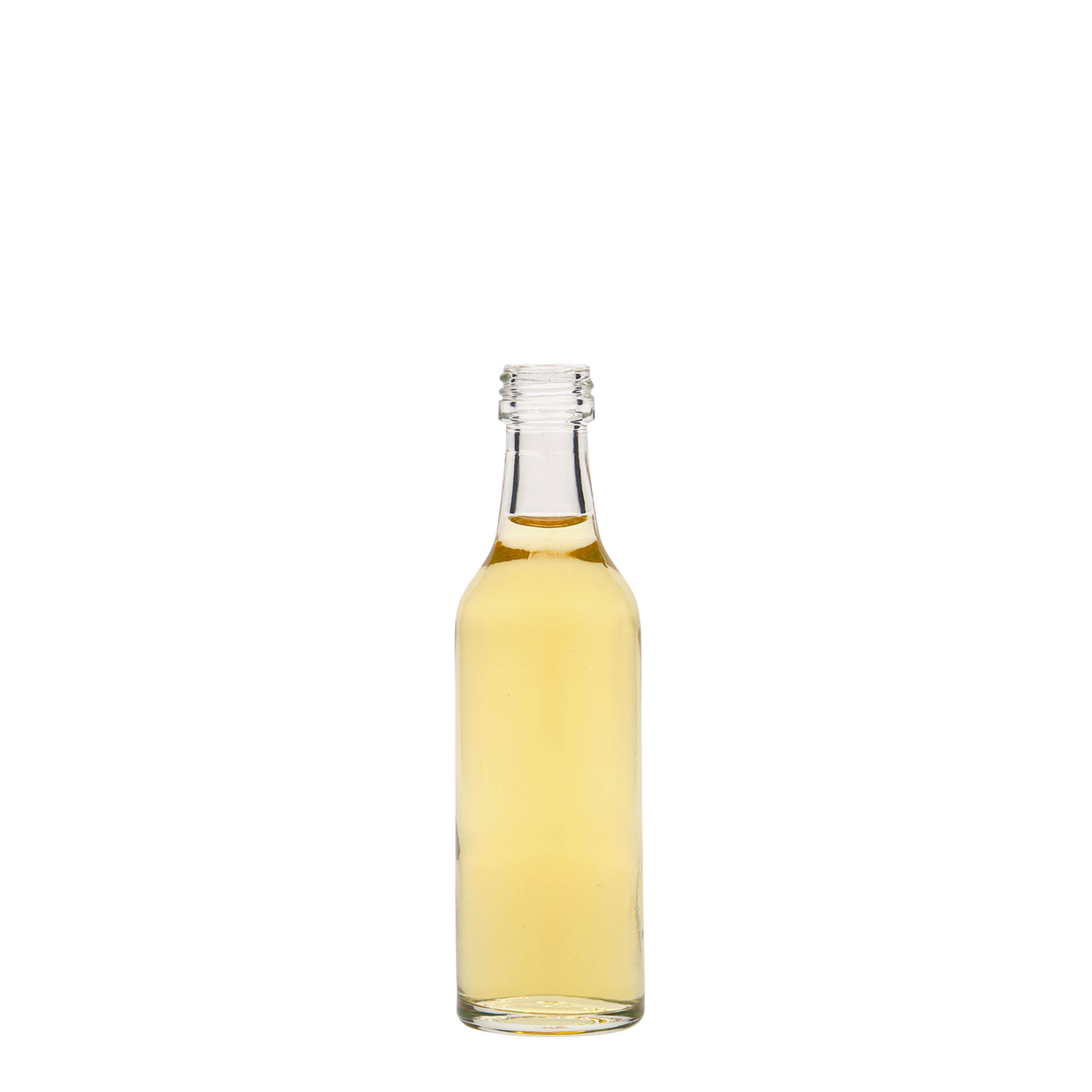 50 ml üvegpalack egyenes nyakkal, nyílás: PP 18