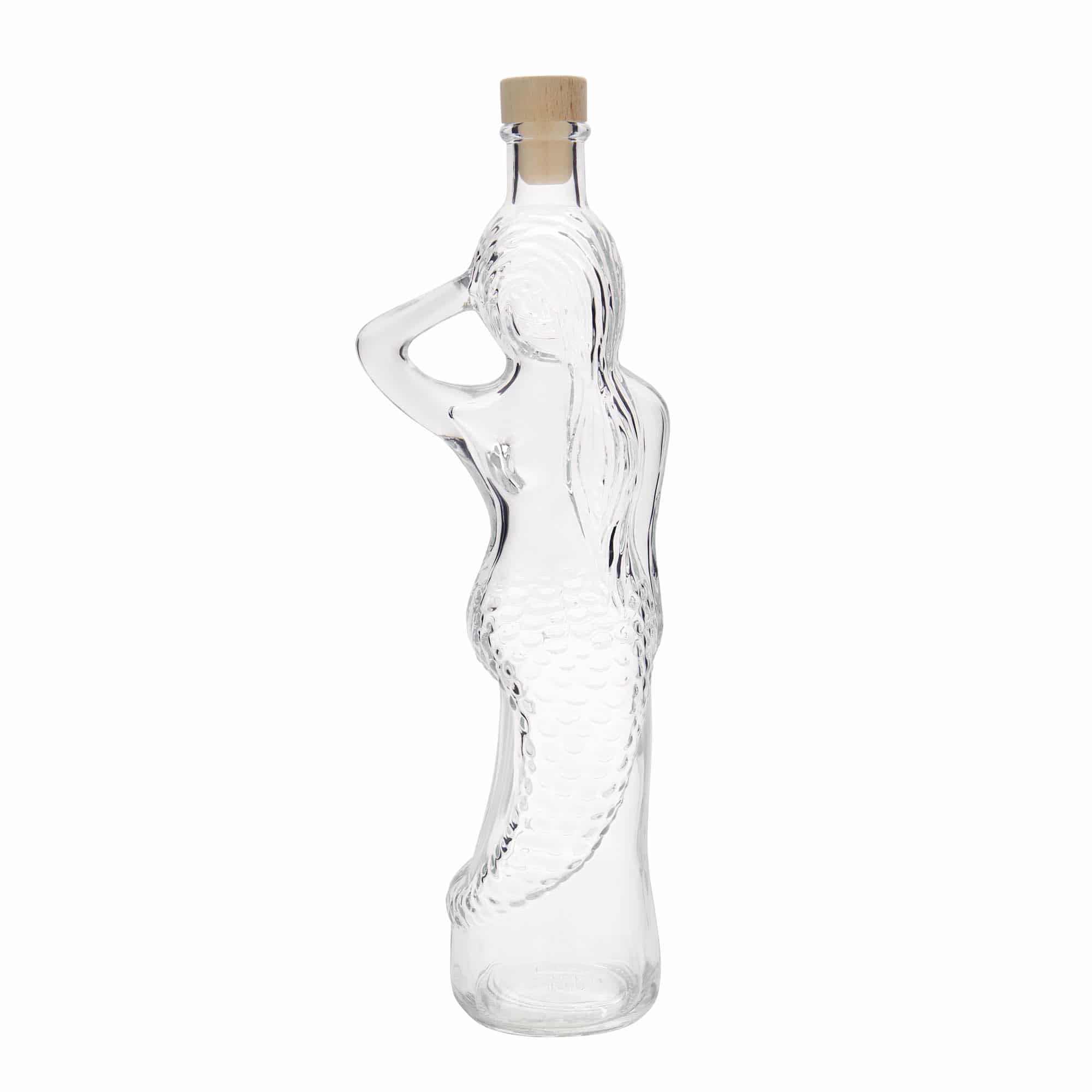 500 ml üvegpalack 'Sellő', nyílás: parafa