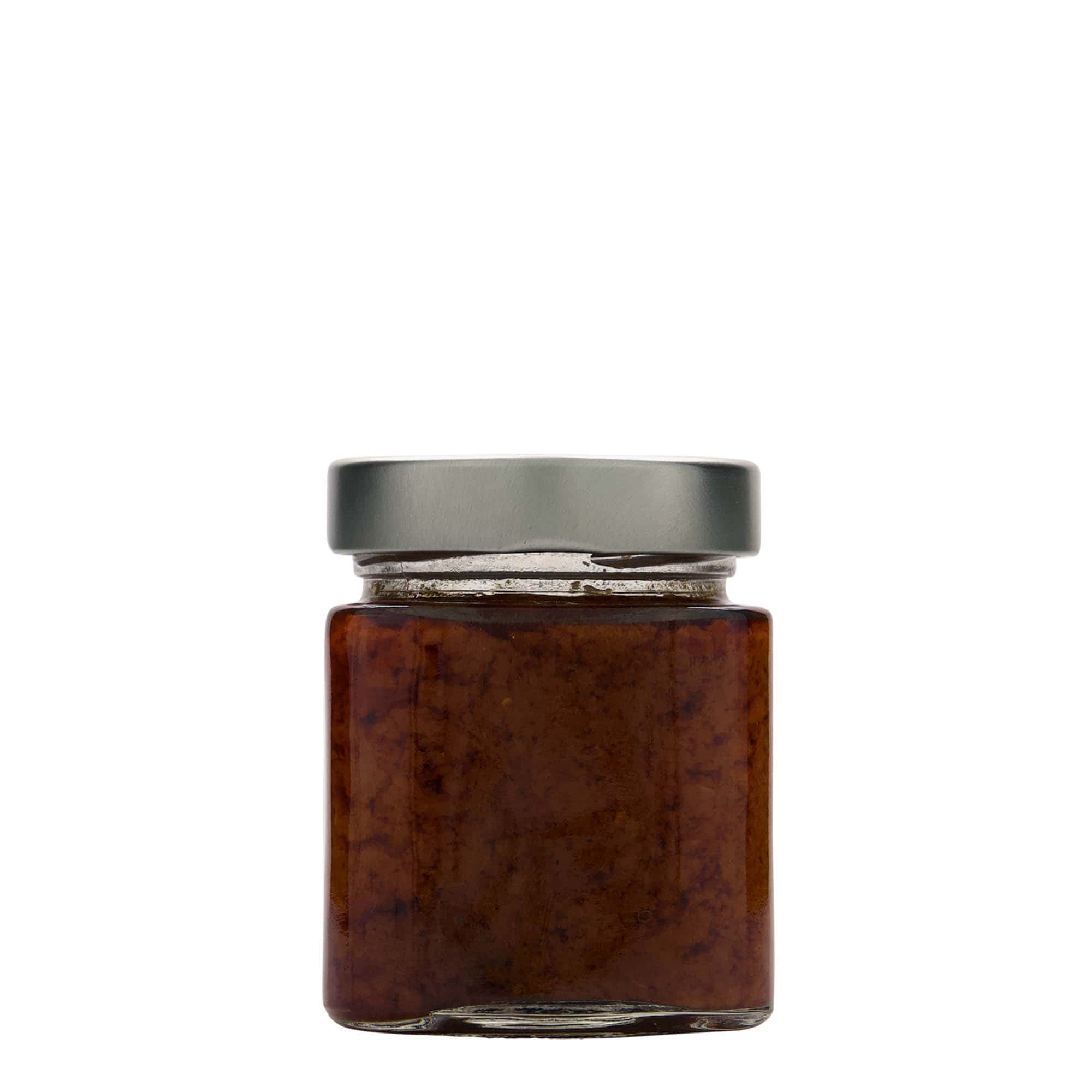 212 ml négyszögletes üveg 'Ikarus', nyílás: mély csavarzár (DTO 63)