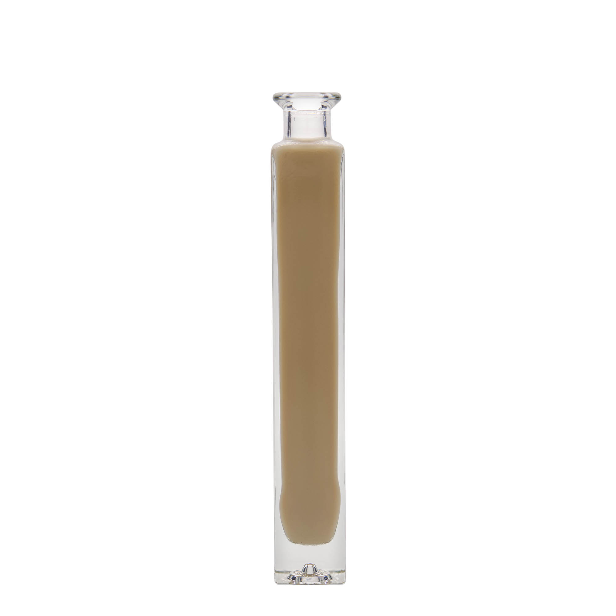 200 ml üveges üveg 'Tommy', négyzet alakú, nyílás: parafa