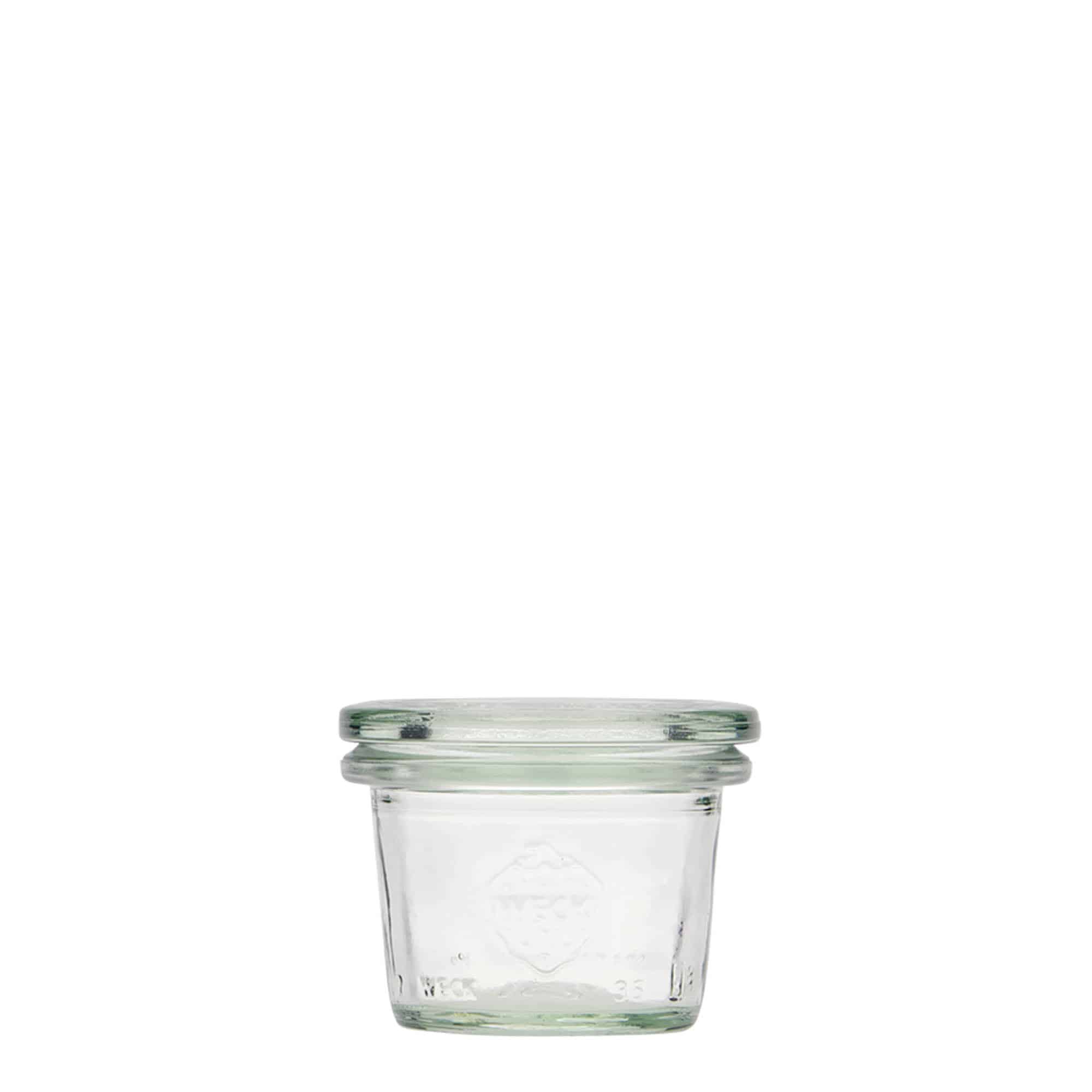 35 ml WECK-üveg, száj: kerek perem