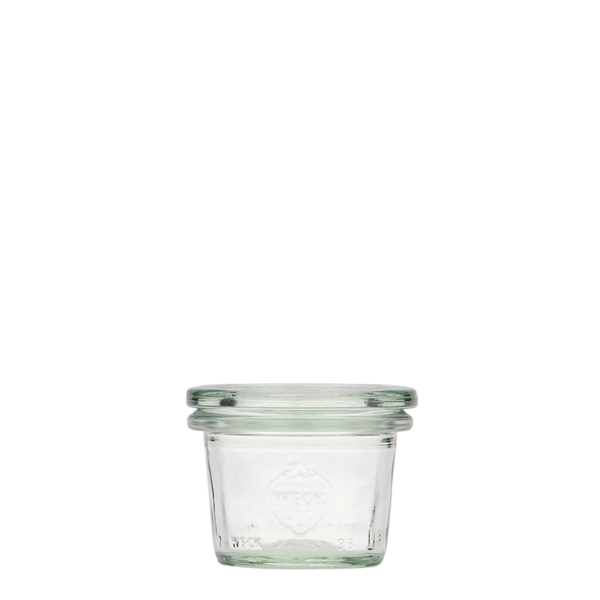 35 ml WECK-üveg, száj: kerek perem 35 ml WECK-üveg, száj: kerek perem