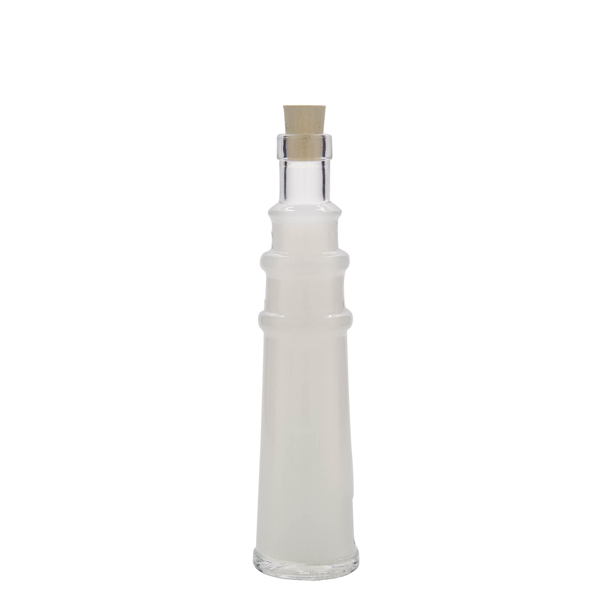 100 ml üvegpalack 'Leuchtturm', nyílás: parafa