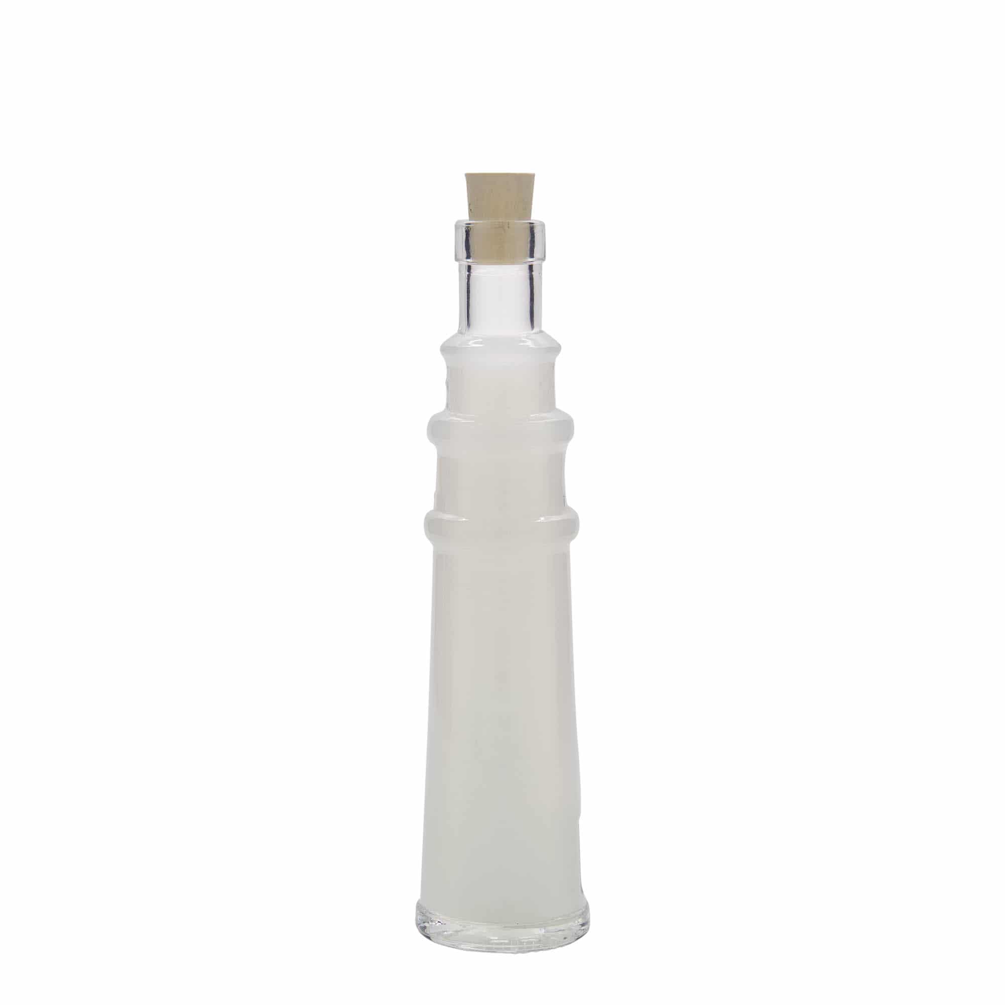 100 ml üvegpalack 'Leuchtturm', nyílás: parafa