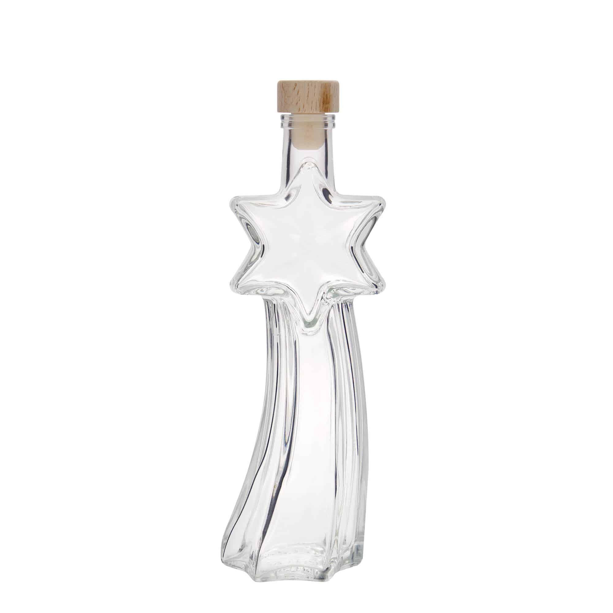 200 ml-es üvegpalack ’Sternschuppe', szájnyílás: parafadugó