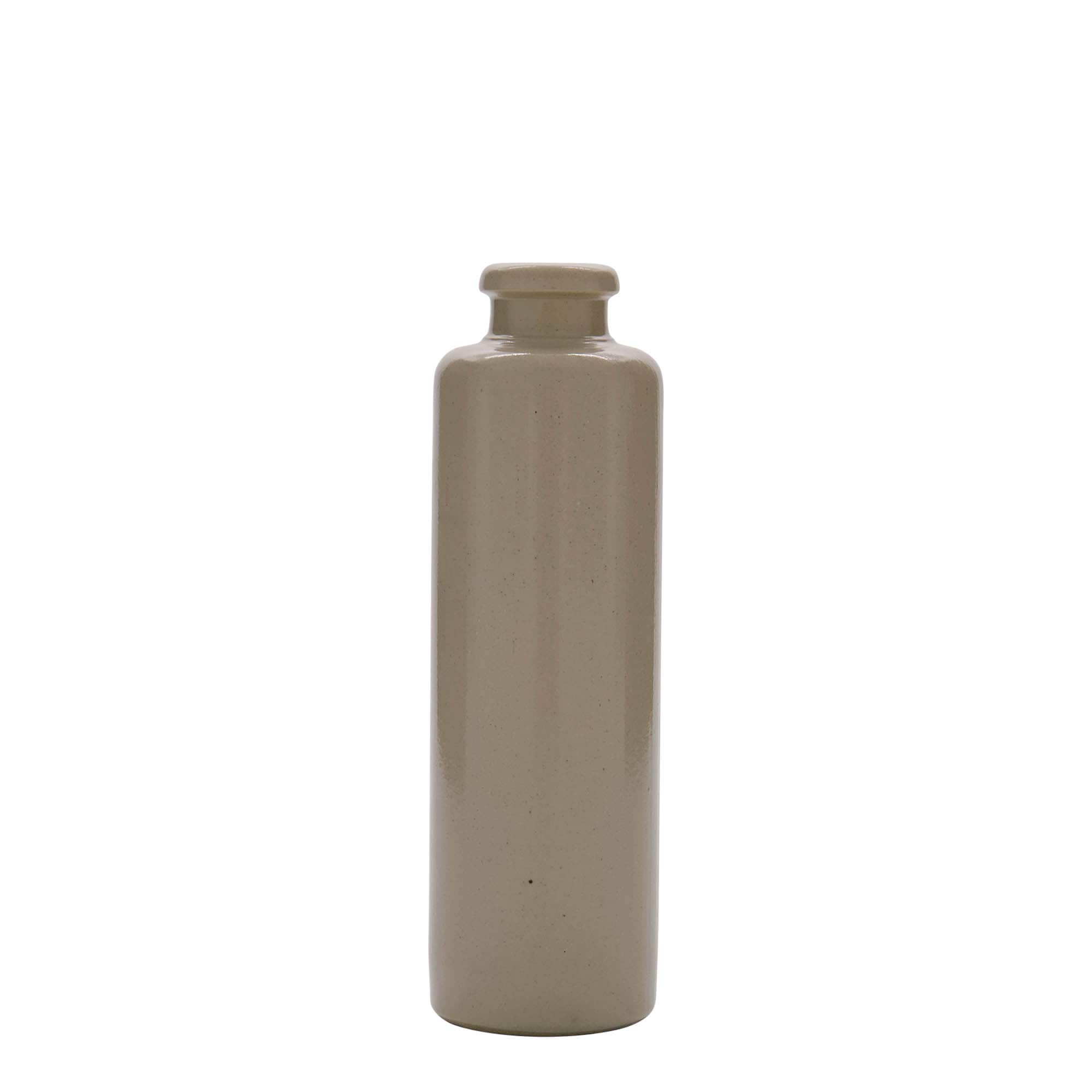 200 ml agyagedény, kőedény, bézs, száj: parafa