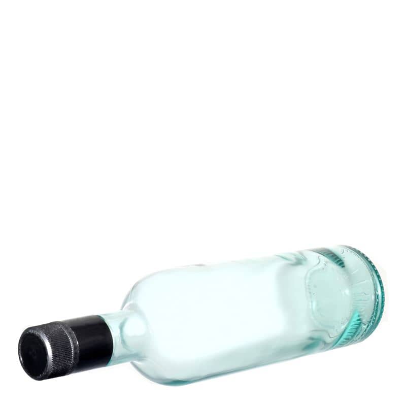 750 ml-es ecetes/olajos palack 'Willy New', üveg, világoszöld, szájnyílás: DOP