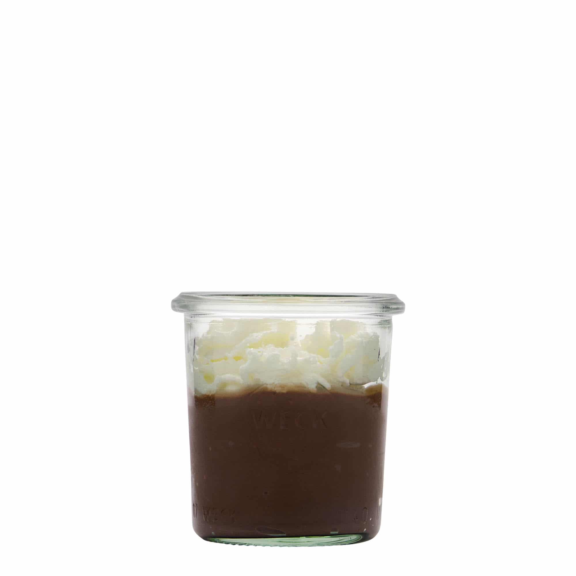140 ml-es WECK befőttesüveg, szájnyílás: Kerek perem