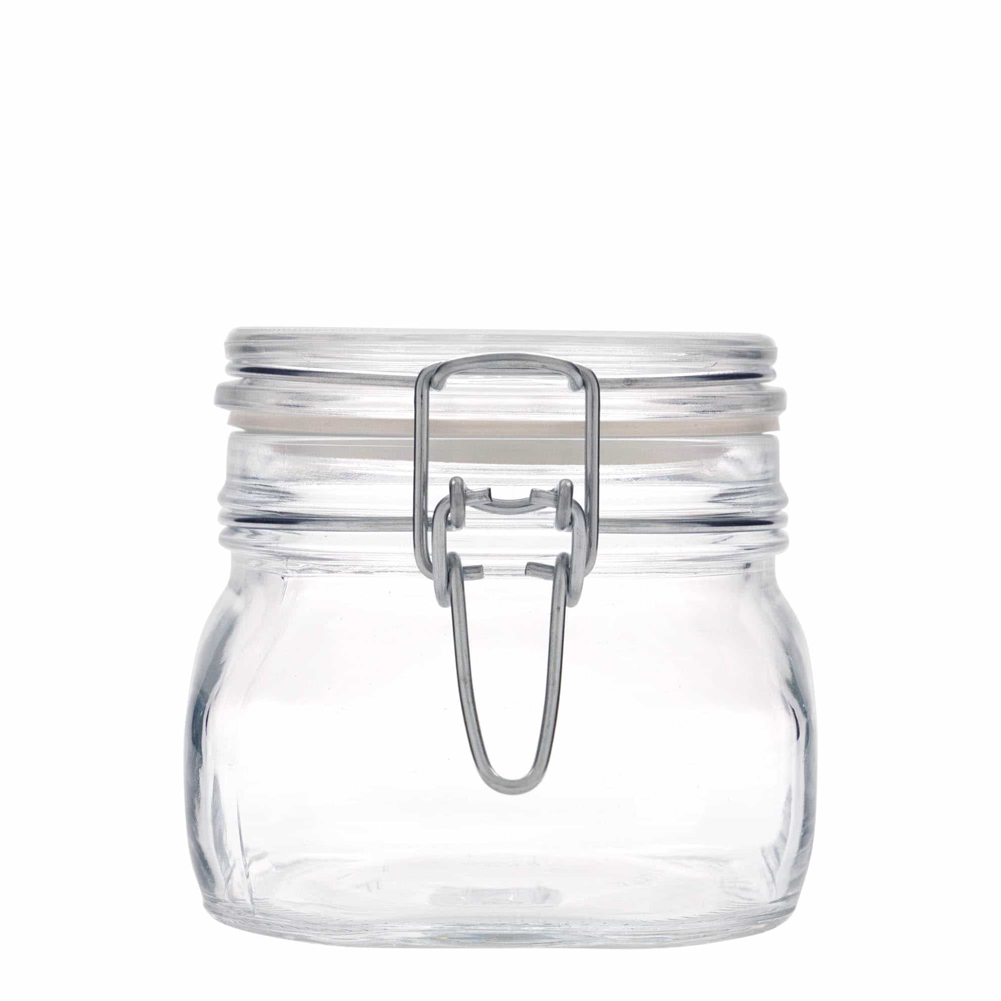500 ml-es fémcsatos üveg 'Fido', négyzet alakú, szájnyílás: fémcsatos zár 500 ml-es fémcsatos üveg 'Fido', négyzet alakú, szájnyílás: fémcsatos zár