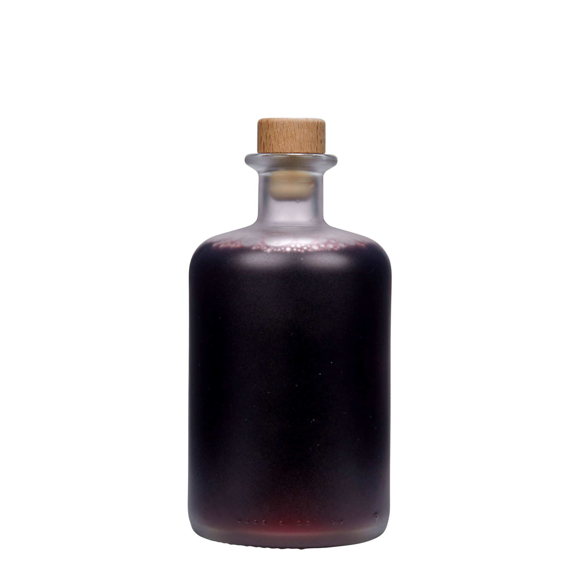 500 ml gyógyszerészüveg, jégmintás, száj: parafa 500 ml gyógyszerészüveg, jégmintás, száj: parafa