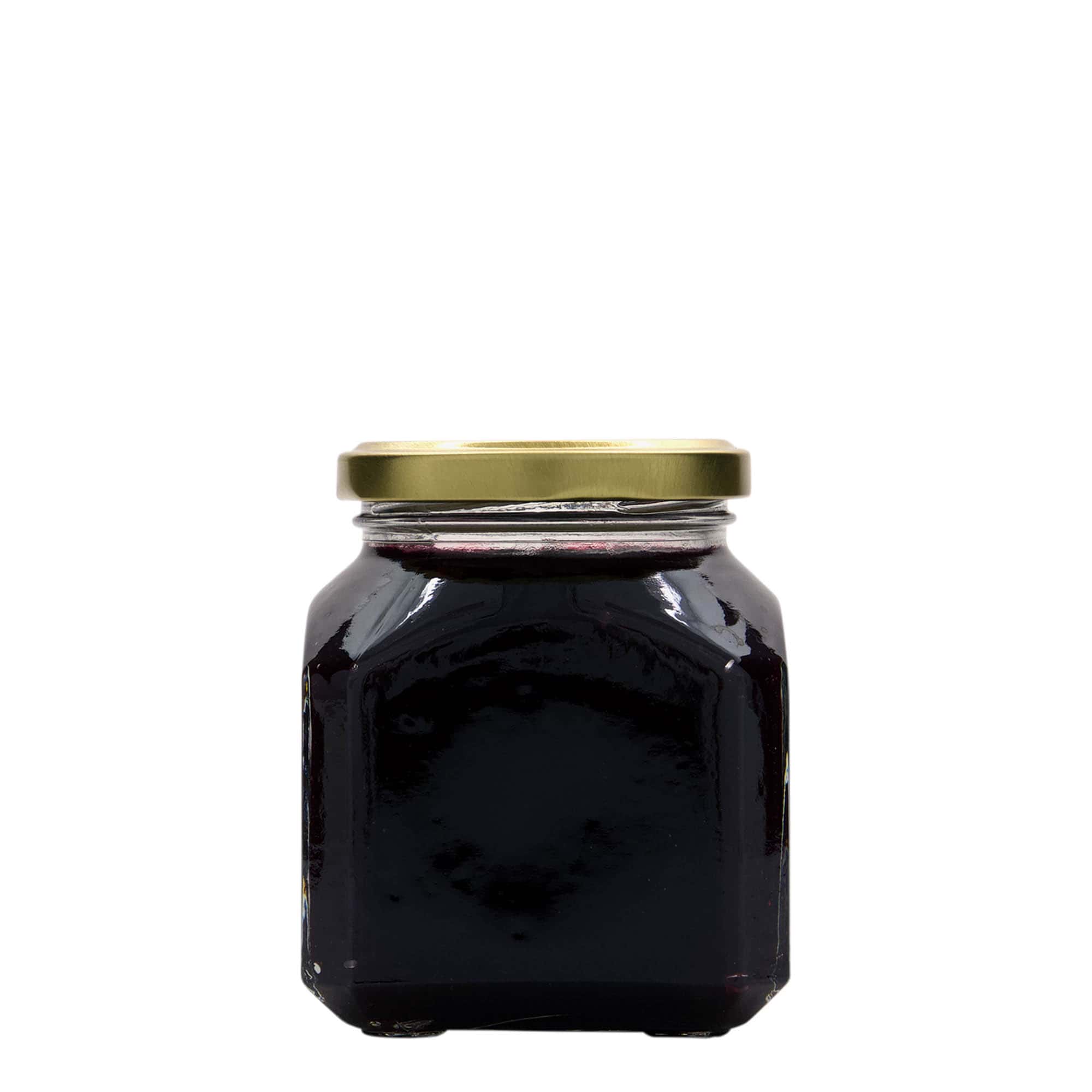 314 ml négyszögletes üveg 'Milánó', nyílás: csavaros zár (TO 63)