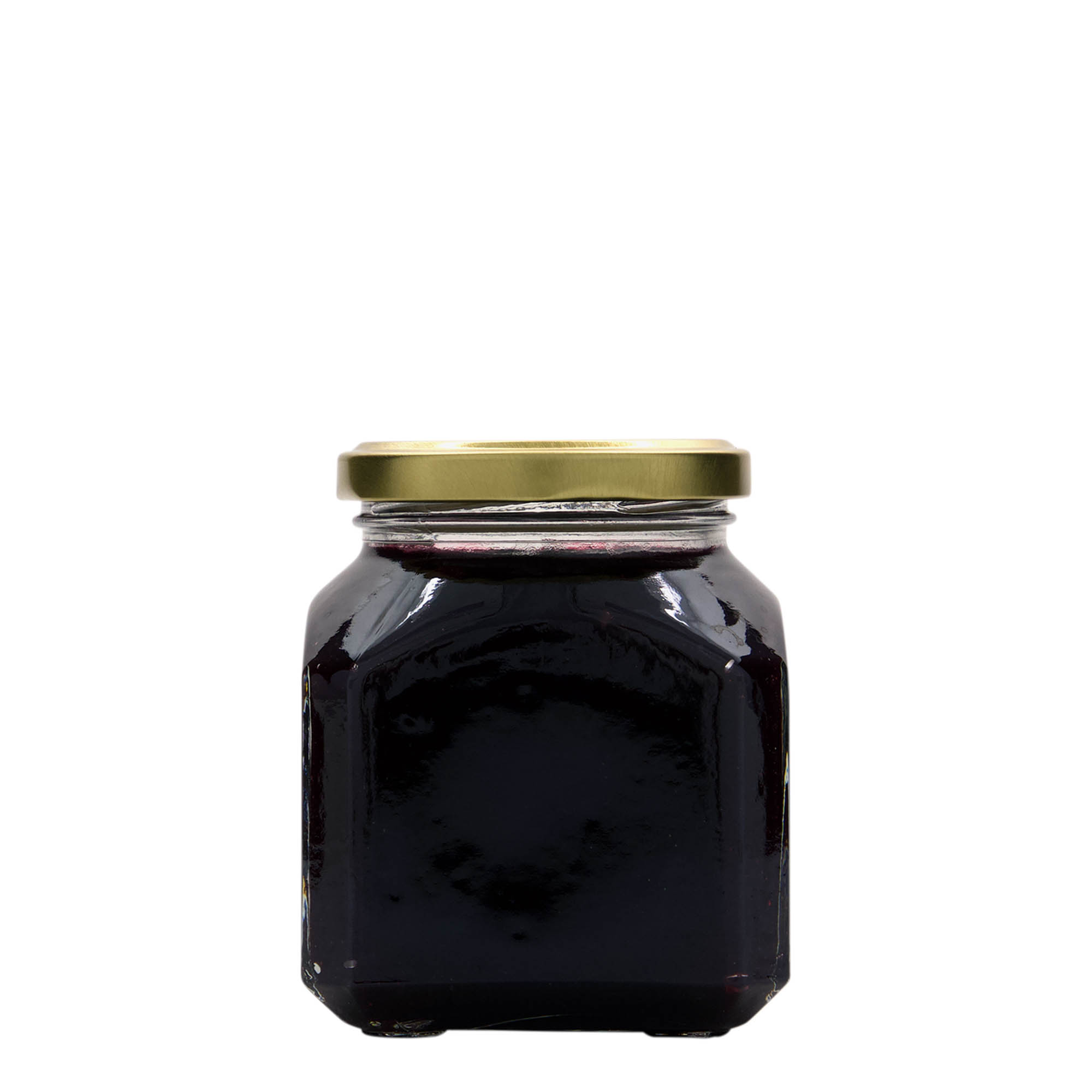 314 ml négyszögletes üveg 'Milánó', nyílás: csavaros zár (TO 63)