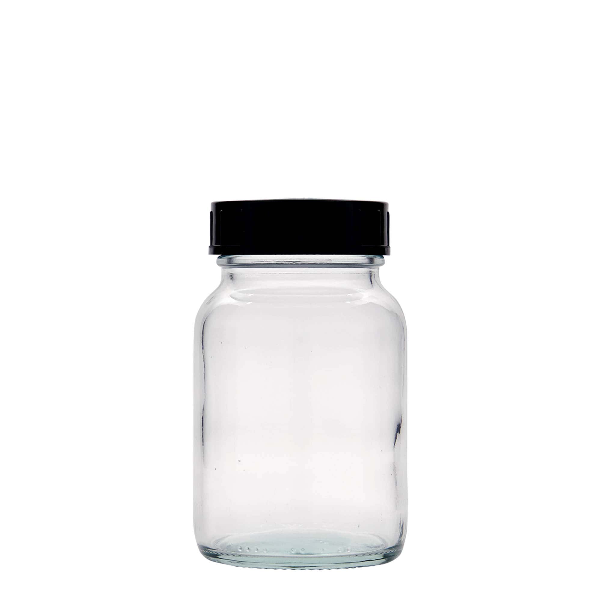 250 ml széles nyakú üveg, nyílás: DIN 55