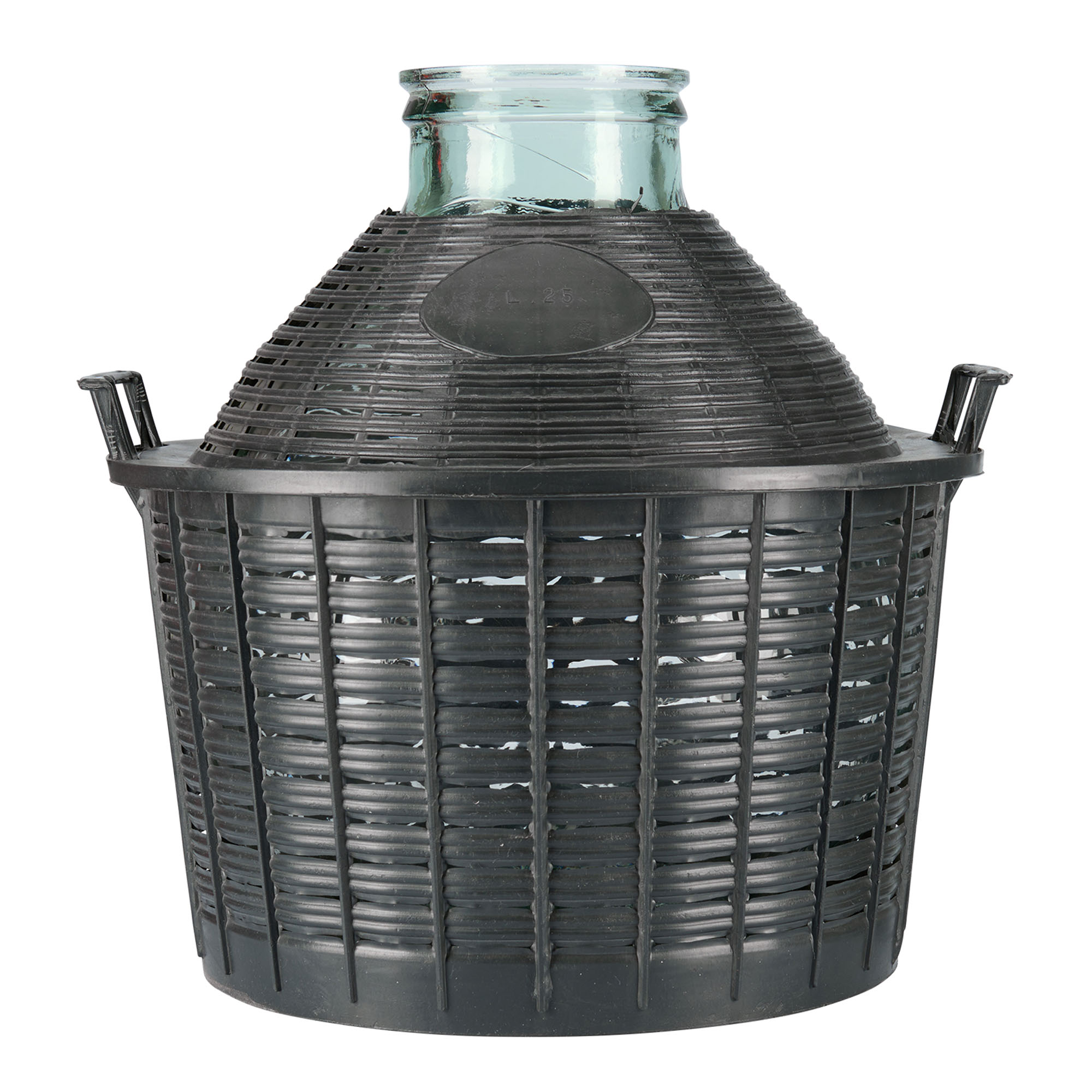 25 l ballonpalack széles nyakú, üveg, nyílás: fedéllel ellátott 25 l ballonpalack széles nyakú, üveg, nyílás: fedéllel ellátott