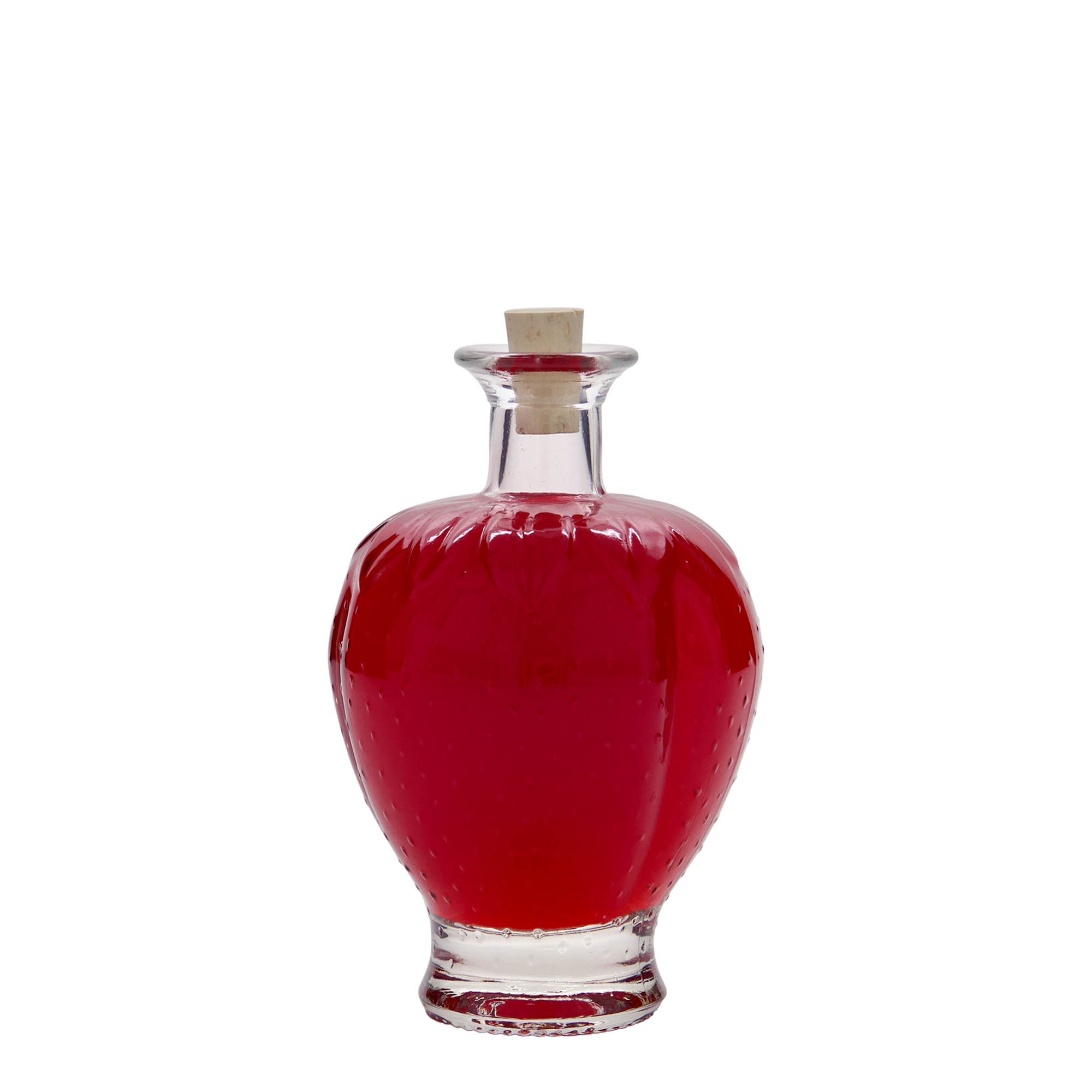 200 ml üveges palack 'Eper', nyílás: parafa 200 ml üveges palack 'Eper', nyílás: parafa