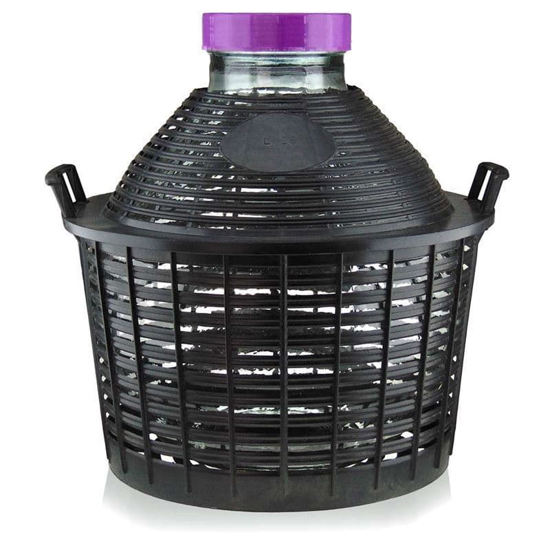 25 l széles nyakú demizson, üveg, szájnyílás: csavaros kupak 25 l széles nyakú demizson, üveg, szájnyílás: csavaros kupak