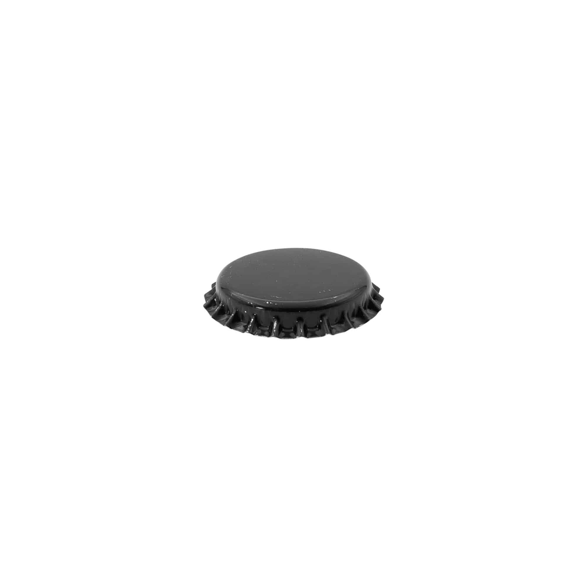 26 mm-es fekete fém söröskupak