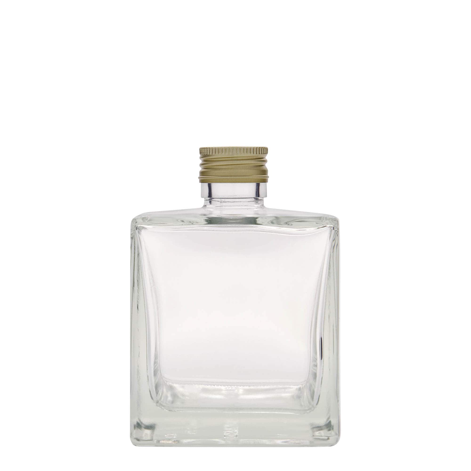 500 ml üvegpalack 'Cube', négyzet alakú, nyakátmérő: PP 31,5