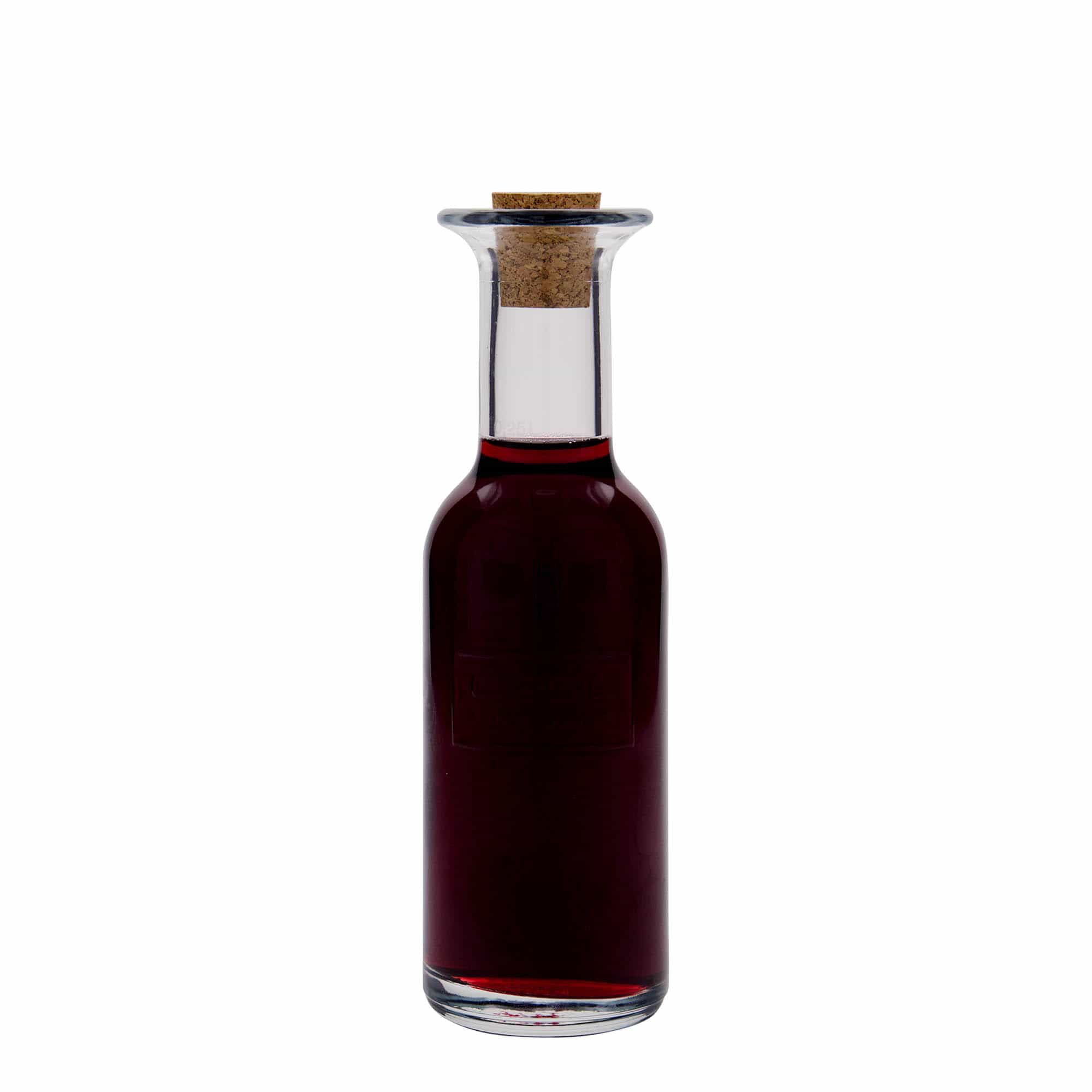 250 ml üvegpalack 'Optima Fine Wine', nyak: parafa