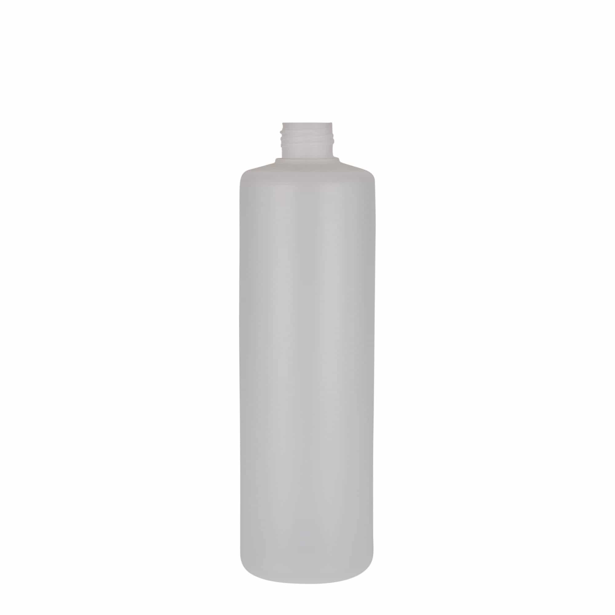 500 ml-es kerek palack, PE-műanyag, natúr, szájnyílás: csavaros kupak 500 ml-es kerek palack, PE-műanyag, natúr, szájnyílás: csavaros kupak