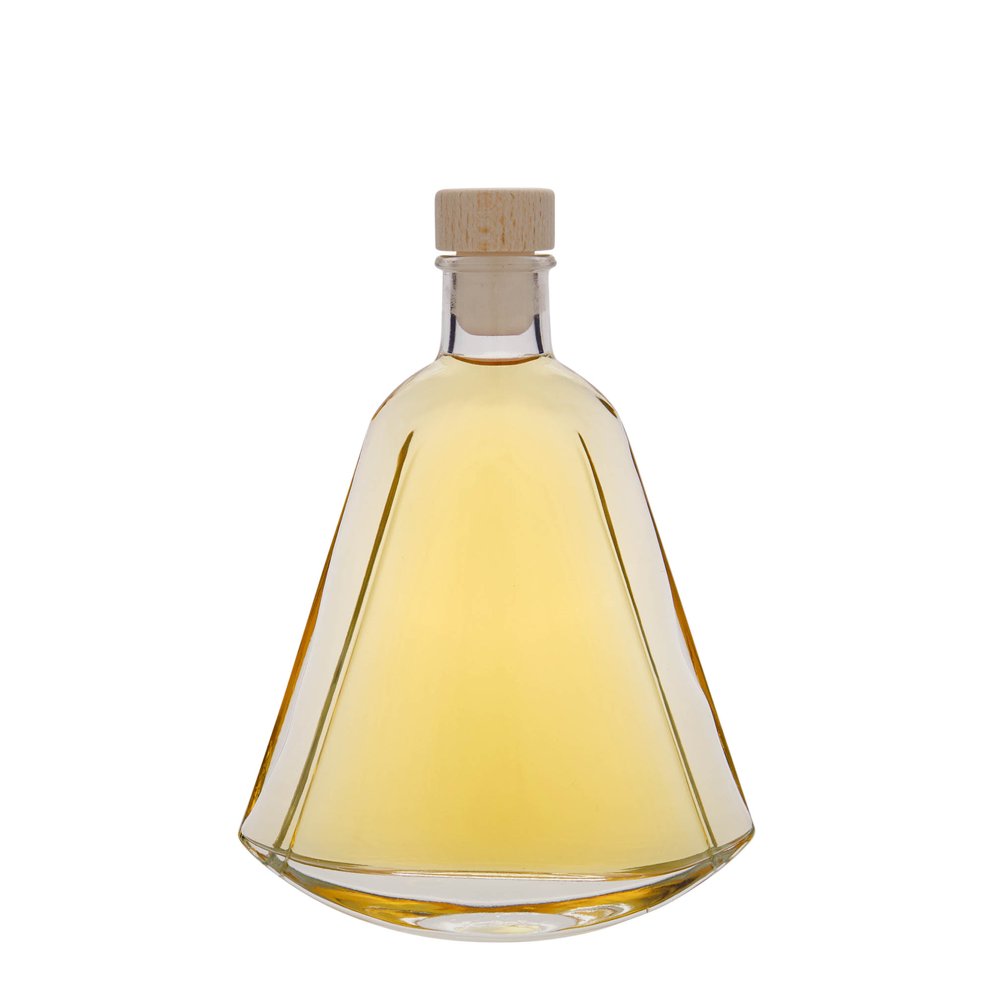 200 ml üveges palack 'Maurizio', ovális, nyílás: parafa
