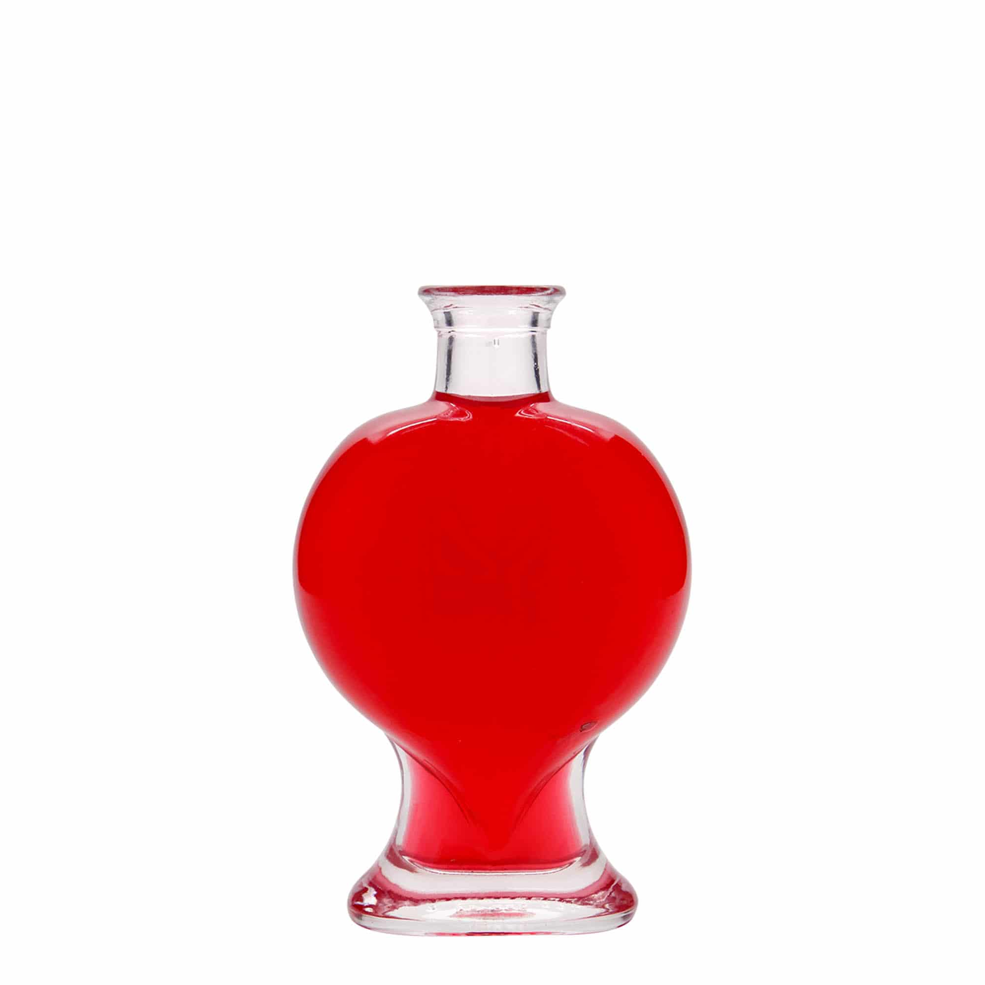 200 ml üvegpalack 'Szív', nyílás: parafa