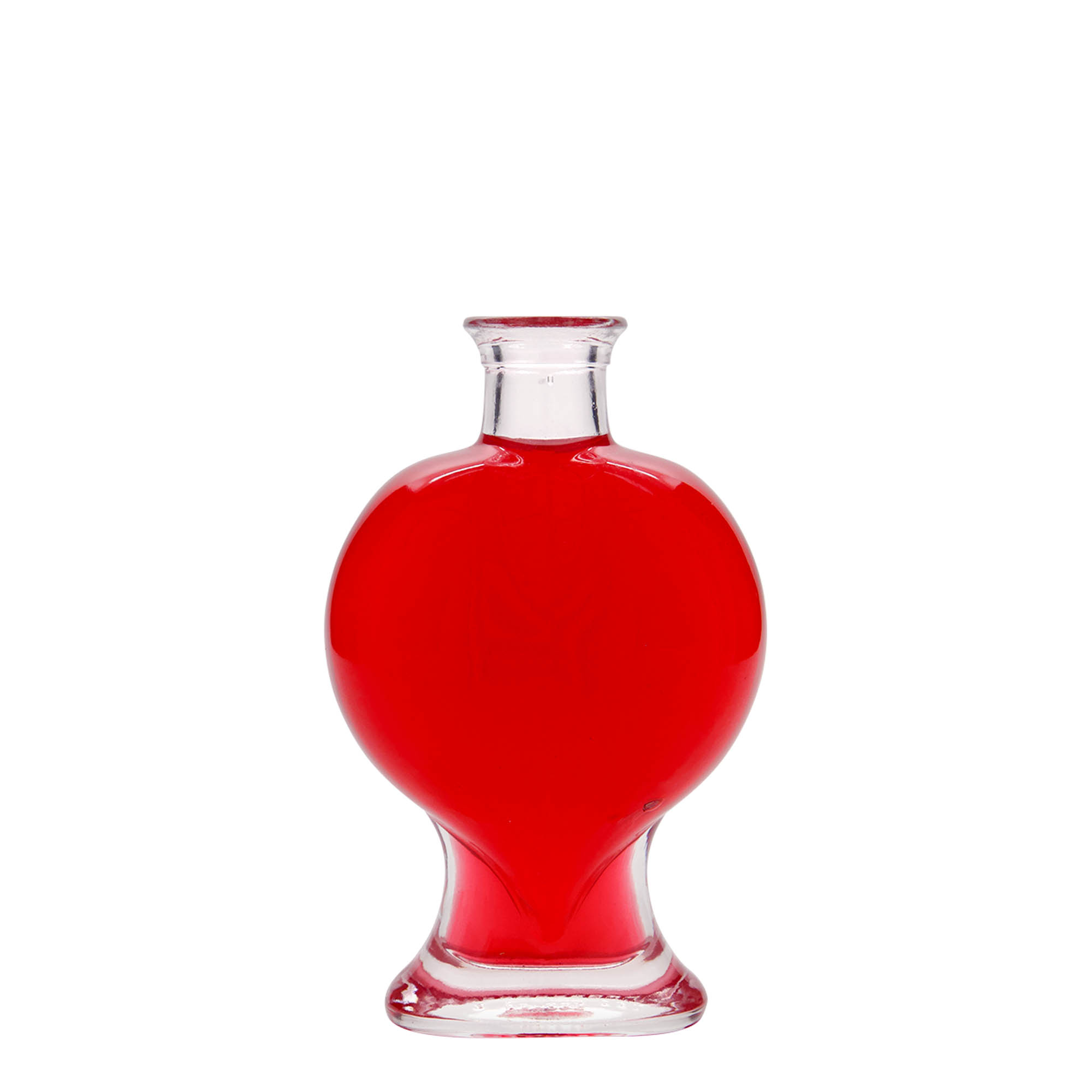 200 ml üvegpalack 'Szív', nyílás: parafa