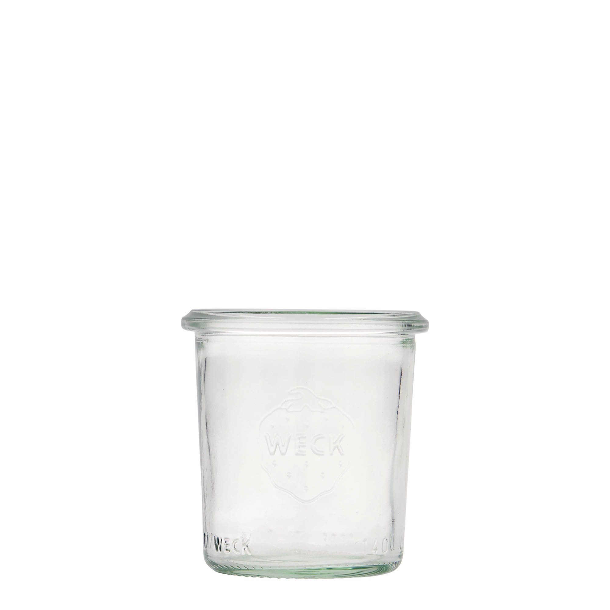 140 ml WECK-tölcsérüveg, nyílás: kerek perem