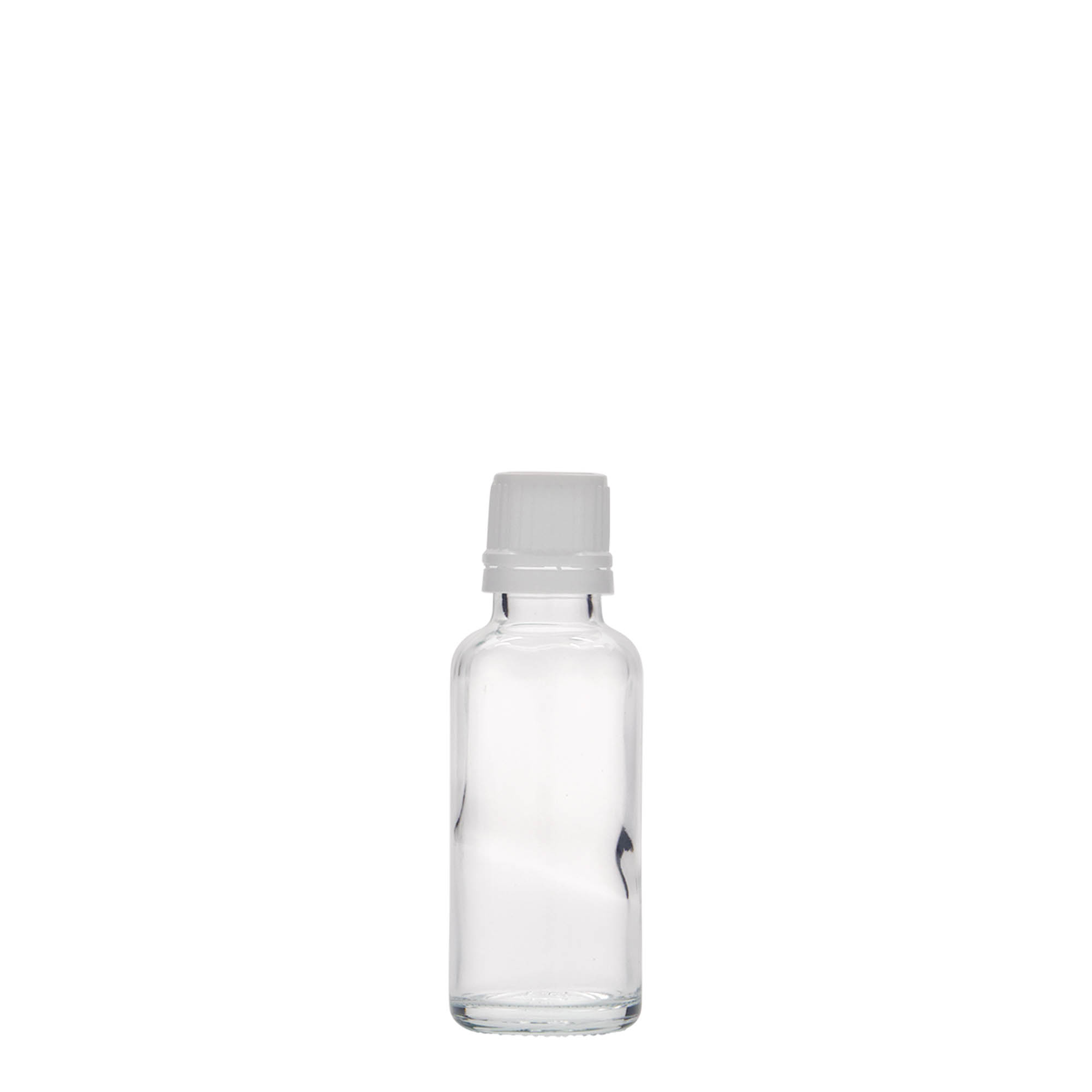 30 ml orvosi üveg, üveg, nyílás: DIN 18