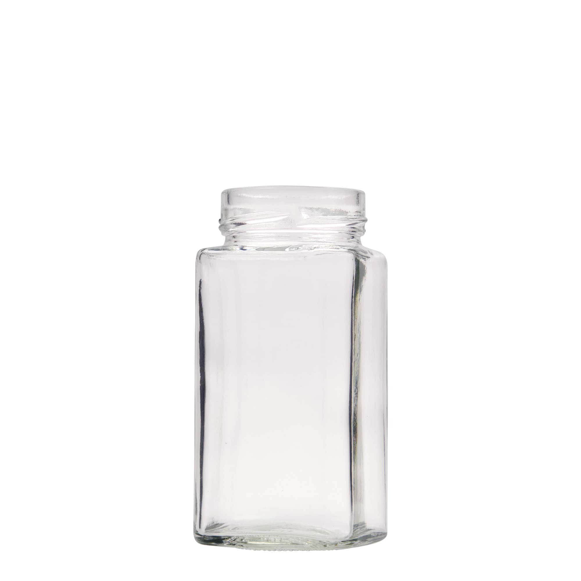 314 ml négyszögletes üveg 'Funny', nyílás: mély csavarzár (DTO 58) 314 ml négyszögletes üveg 'Funny', nyílás: mély csavarzár (DTO 58)