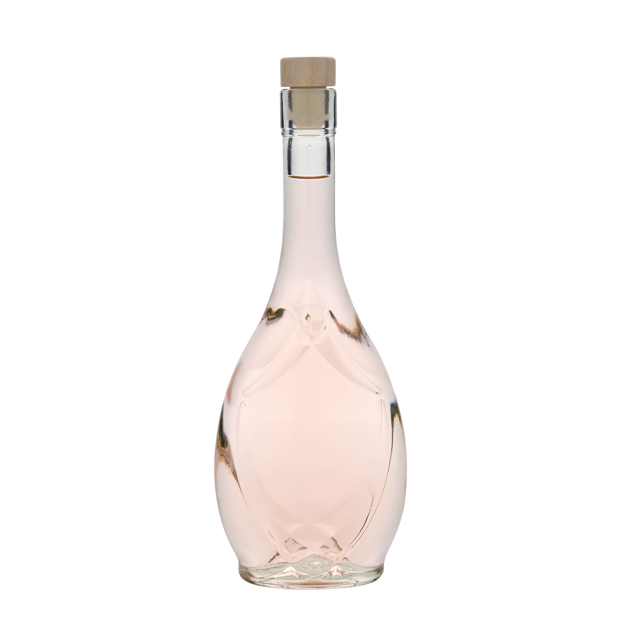 500 ml üvegpalack 'Saragossa', ovális, nyílás: parafa 500 ml üvegpalack 'Saragossa', ovális, nyílás: parafa