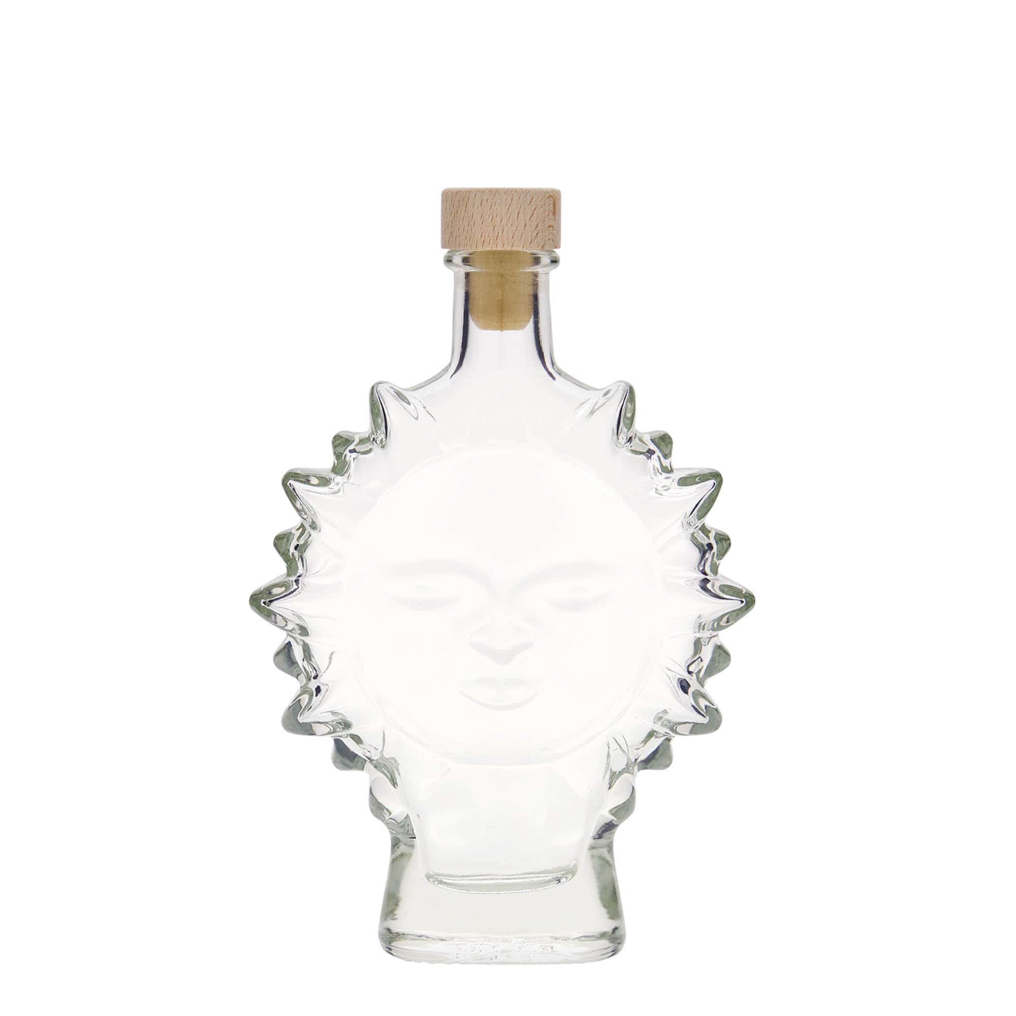 200 ml-es üvegpalack 'Sonne', szájnyílás: parafadugó