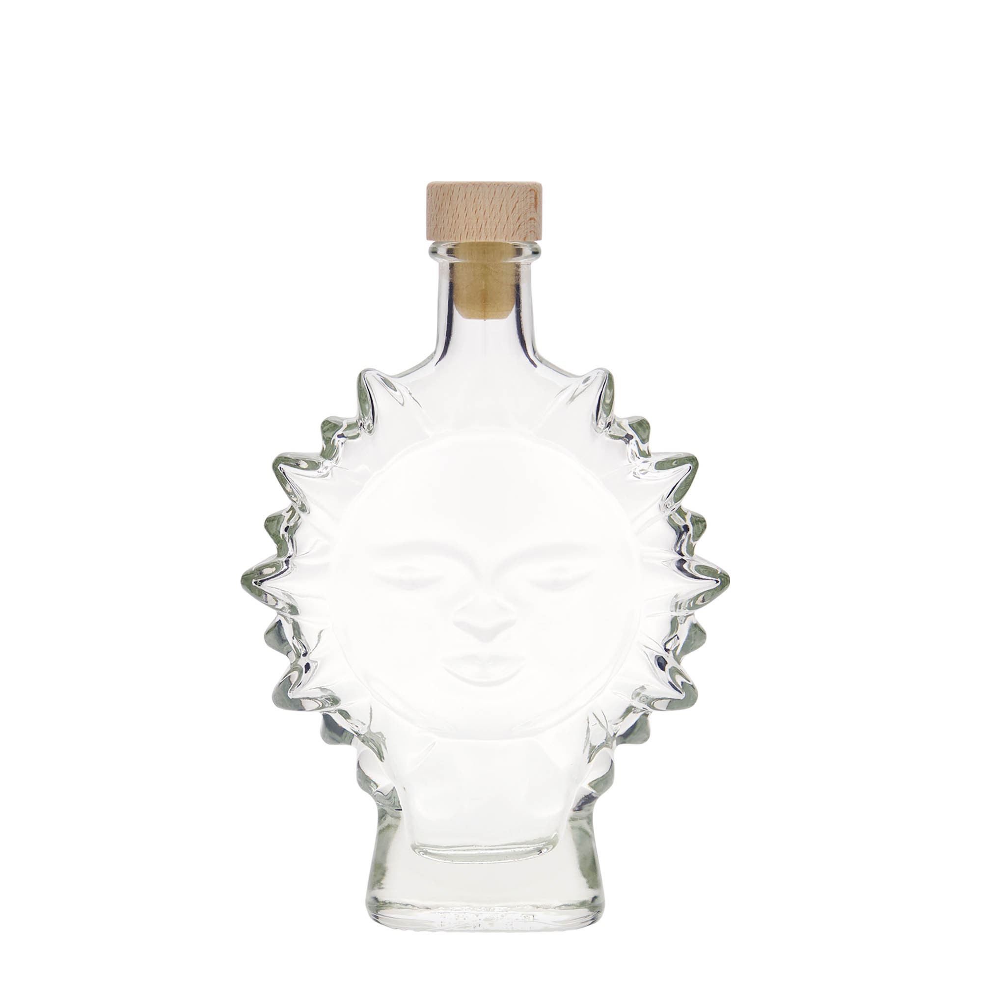 200 ml üvegpalack 'Sonne', nyílás: parafa