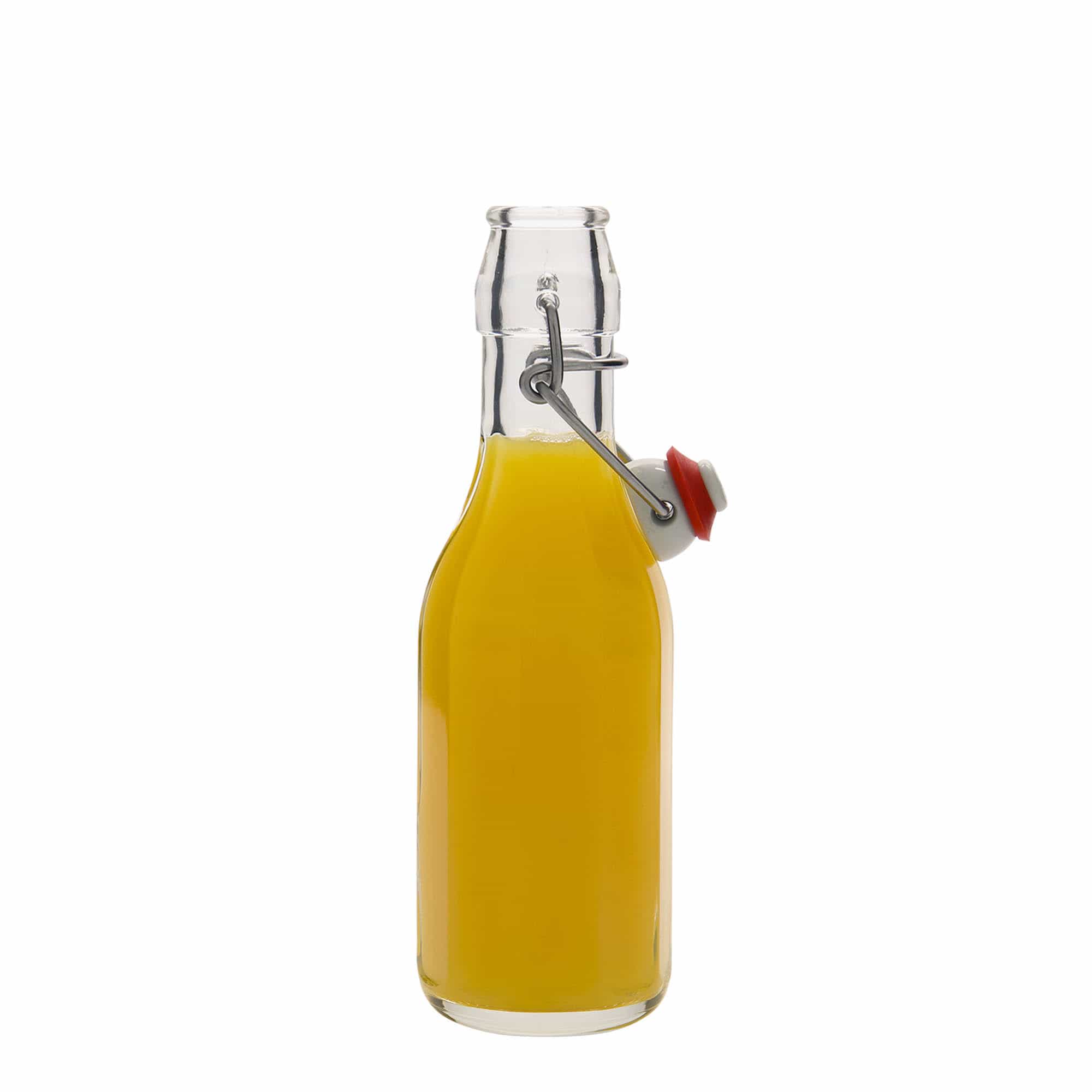 250 ml üveges palack 'Bravo', tízszögletű, nyílás: patentzár