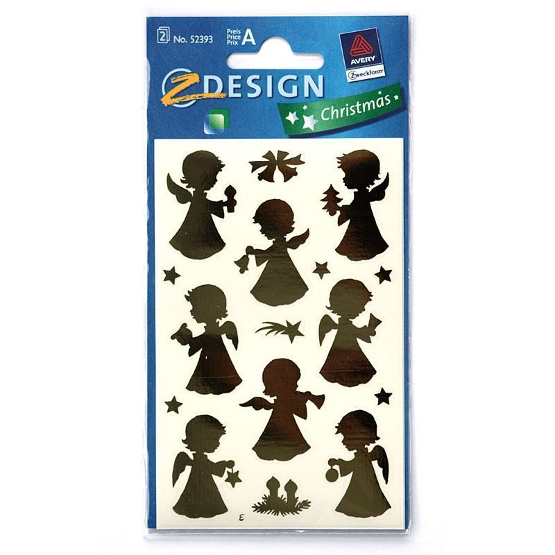 Zweckform matrica 'Angyal', papír, arany