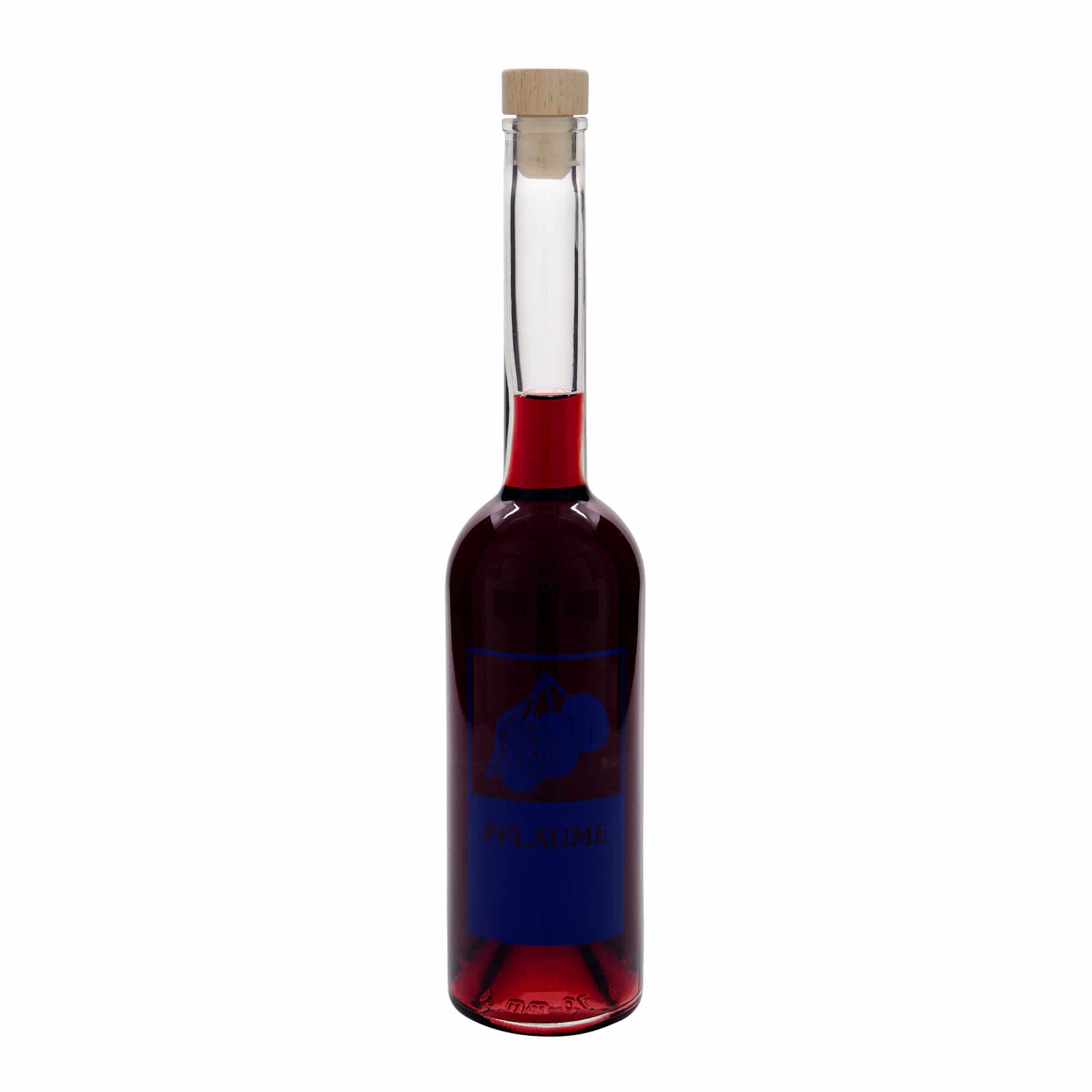 500 ml üvegpalack 'Opera', motívum: szilva, nyílás: parafa