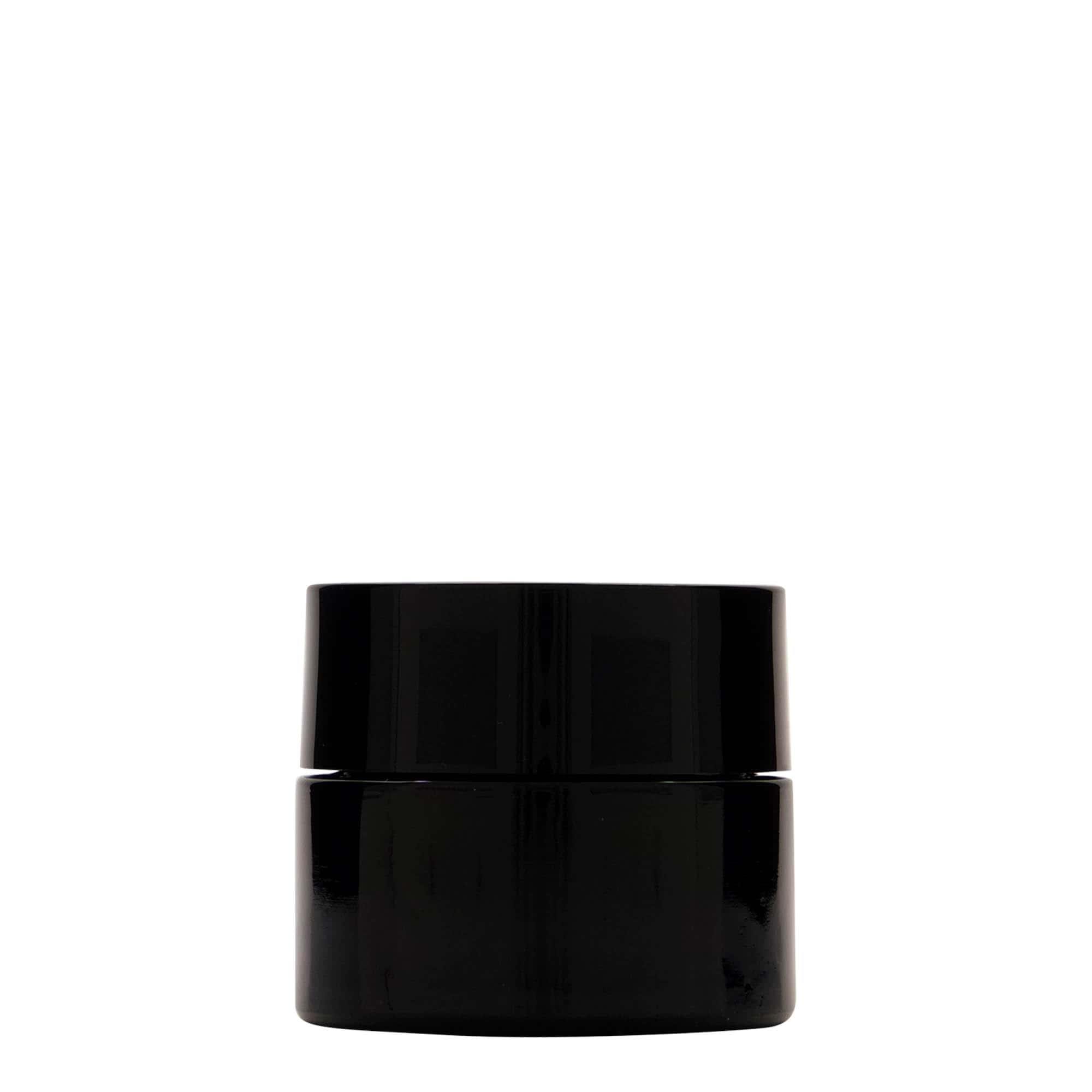 50 ml-es újrahasznosítható tégely 'Floria', üveg, antikzöld, szájnyílás: 58/400