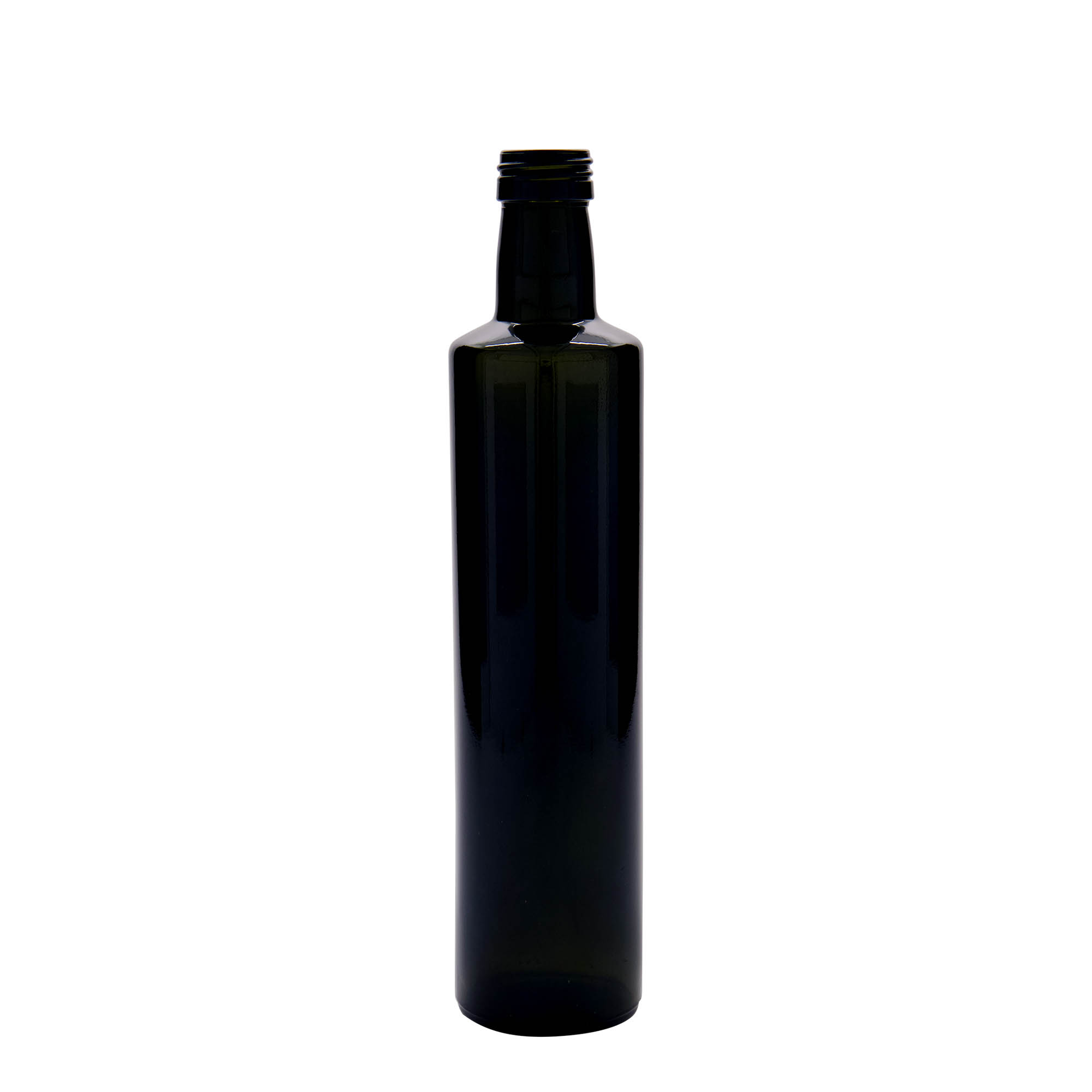 500 ml üvegpalack 'Dorica', antikzöld, nyílás: PP 31,5