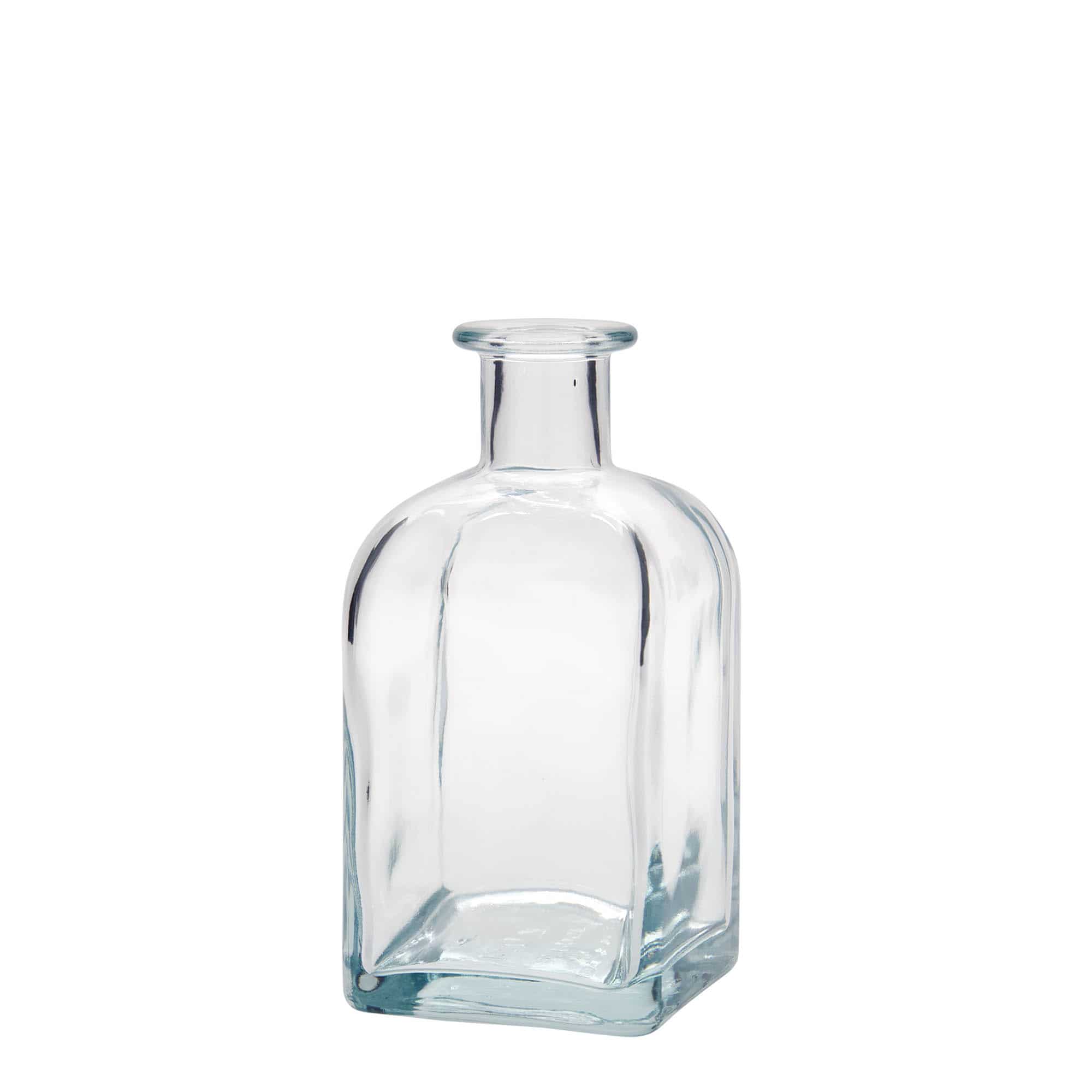 350 ml üvegpalack Apotheker Carré, négyzet alakú, nyílás: parafa