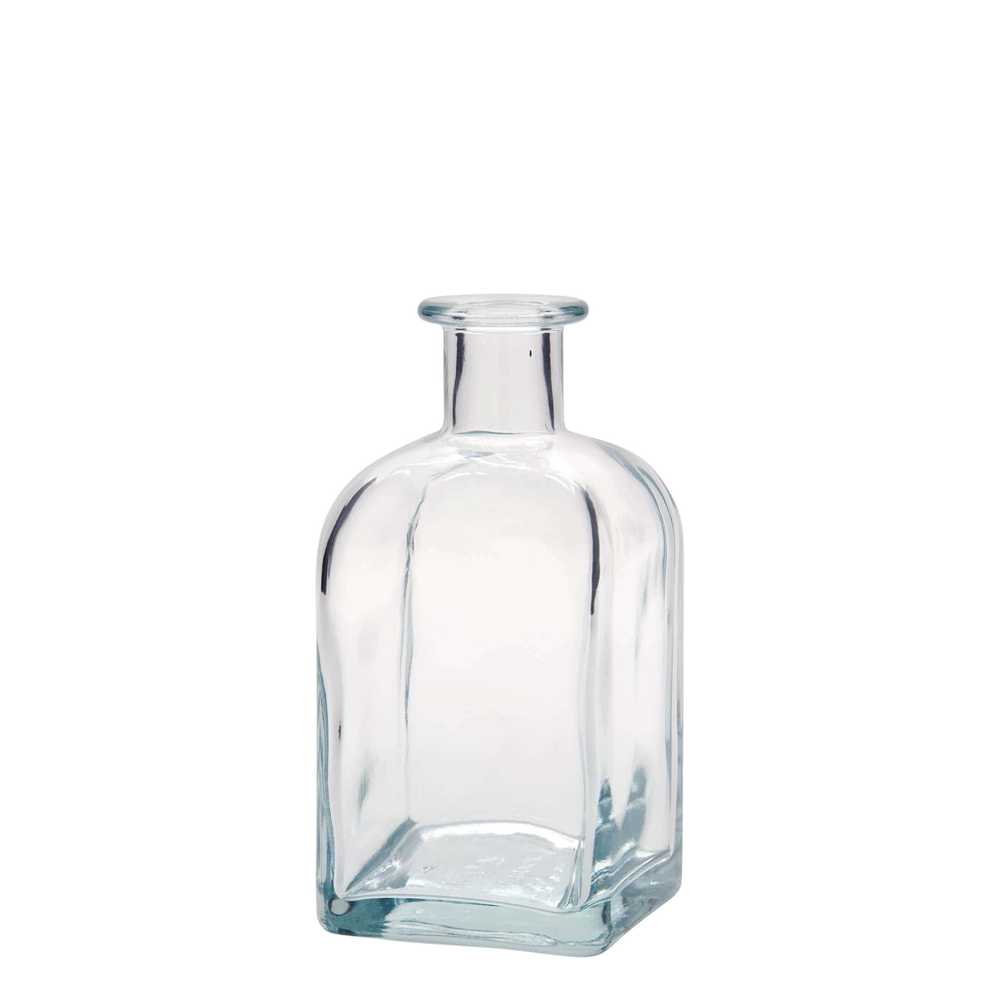 350 ml üvegpalack Apotheker Carré, négyzet alakú, nyílás: parafa