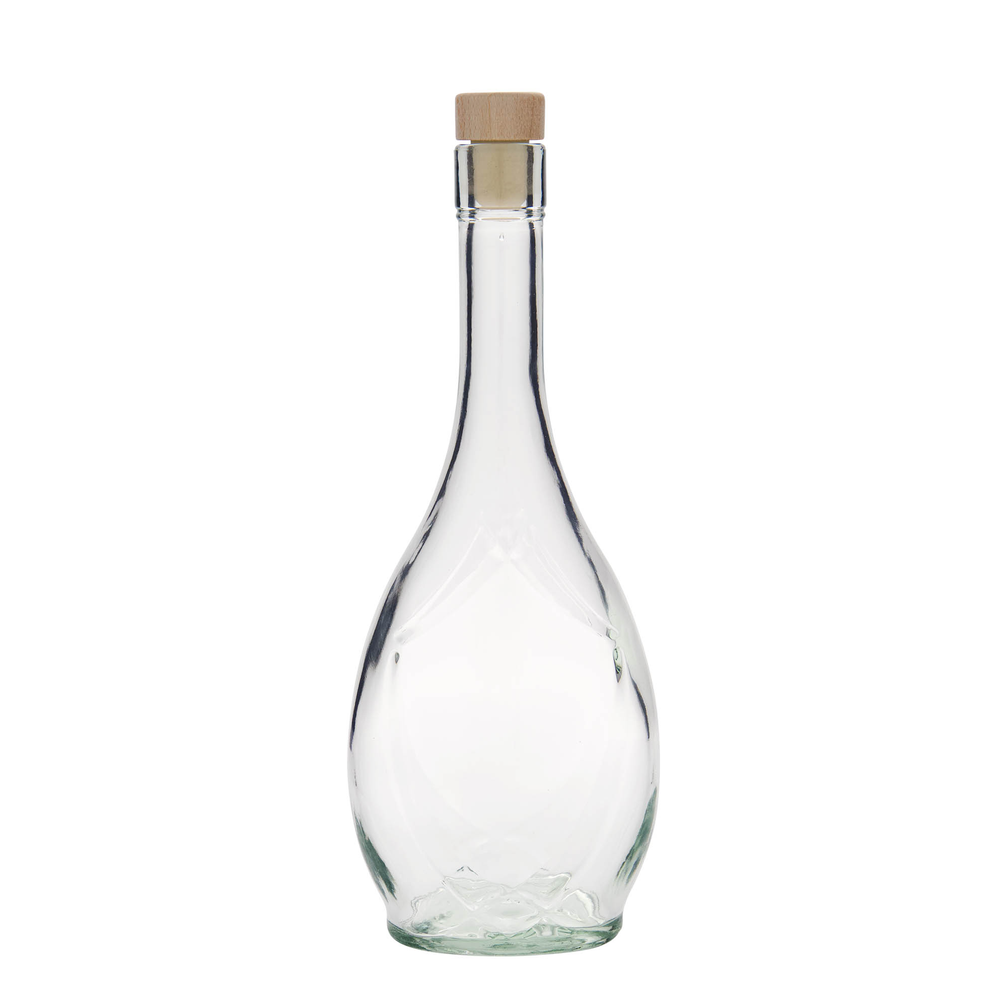 500 ml üvegpalack 'Saragossa', ovális, nyílás: parafa 500 ml üvegpalack 'Saragossa', ovális, nyílás: parafa