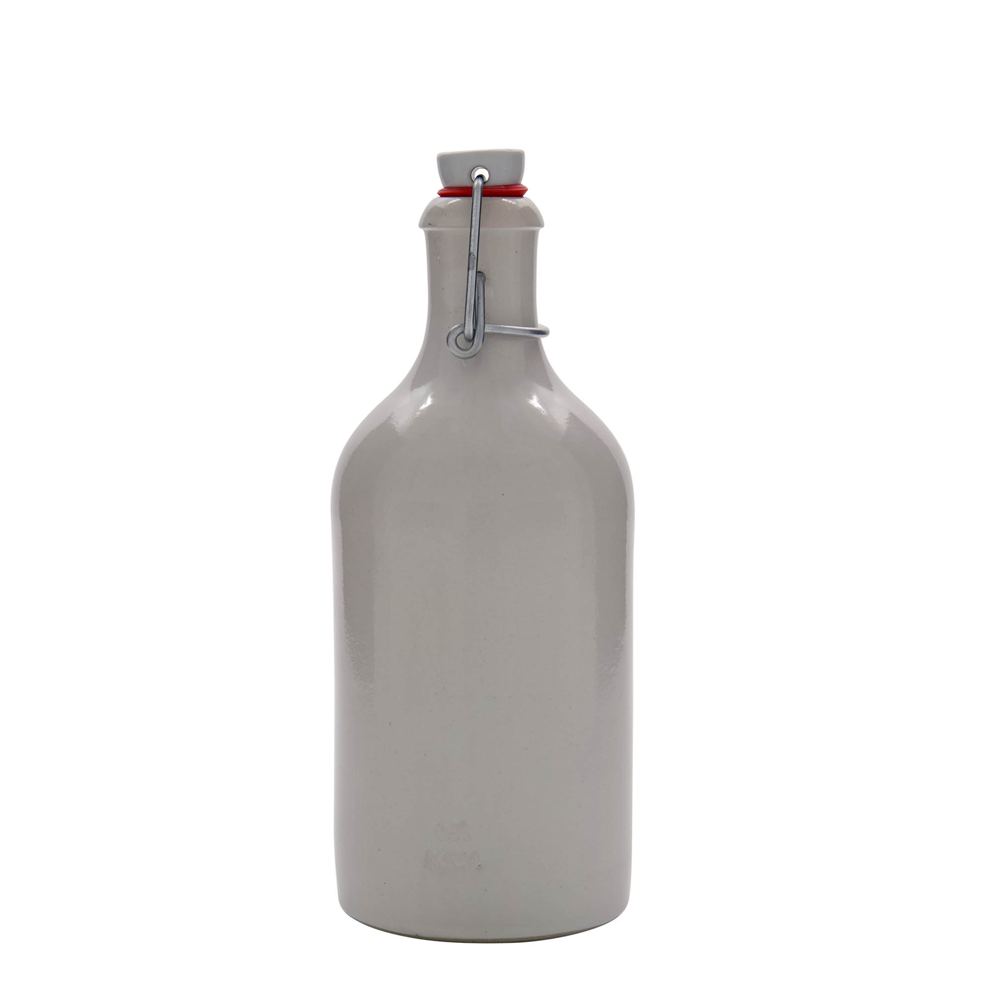 500 ml agyagedény, kőedény, fehér, száj: patentzár