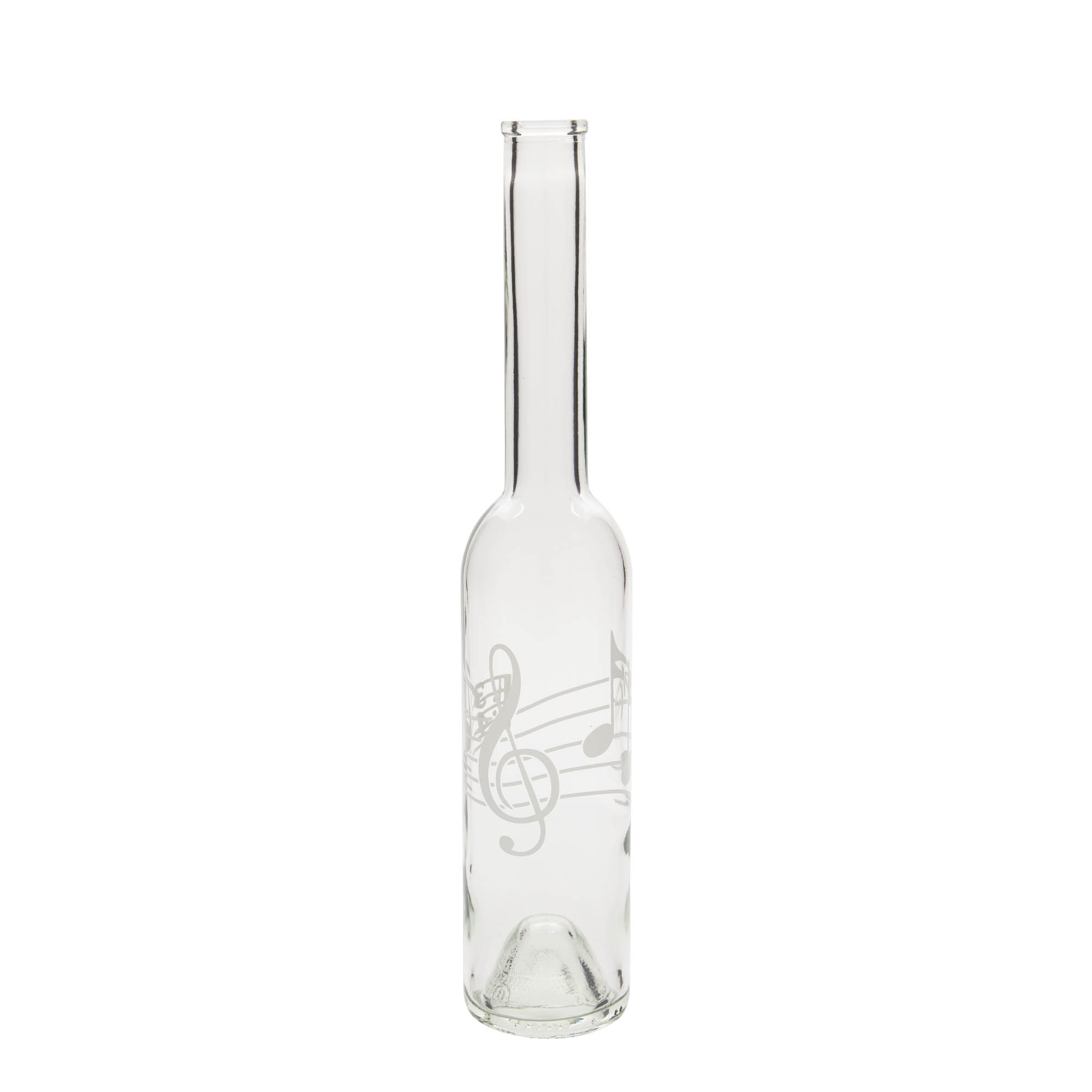350 ml üvegpalack 'Opera', motívum: hangjegyek, nyílás: parafa 350 ml üvegpalack 'Opera', motívum: hangjegyek, nyílás: parafa