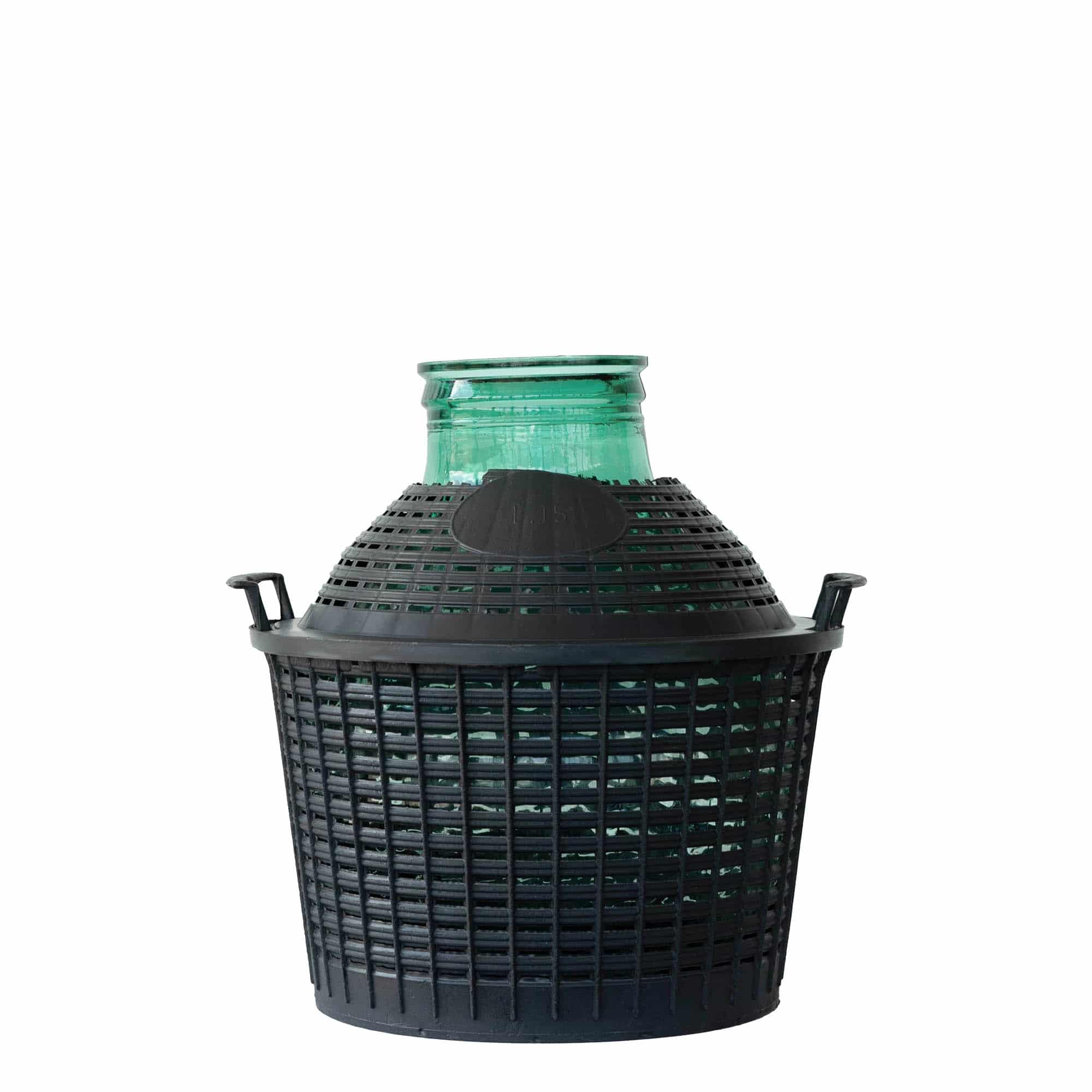 15 l ballonpalack széles nyakú, üveg, nyílás: fedéllel