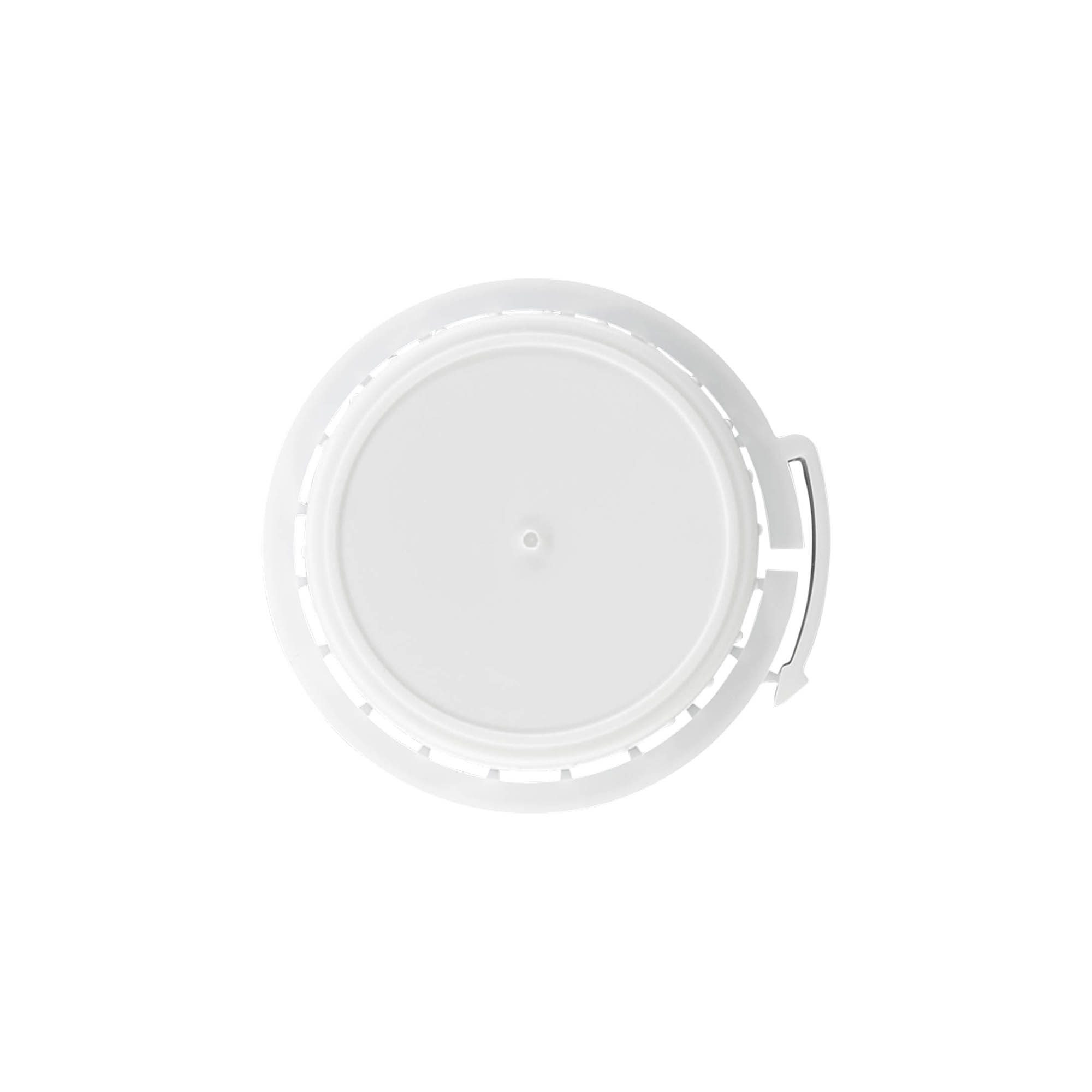 Csavarzáras alumínium palack, PP műanyag, fehér, nyílásra: DIN 32 Csavarzáras alumínium palack, PP műanyag, fehér, nyílásra: DIN 32