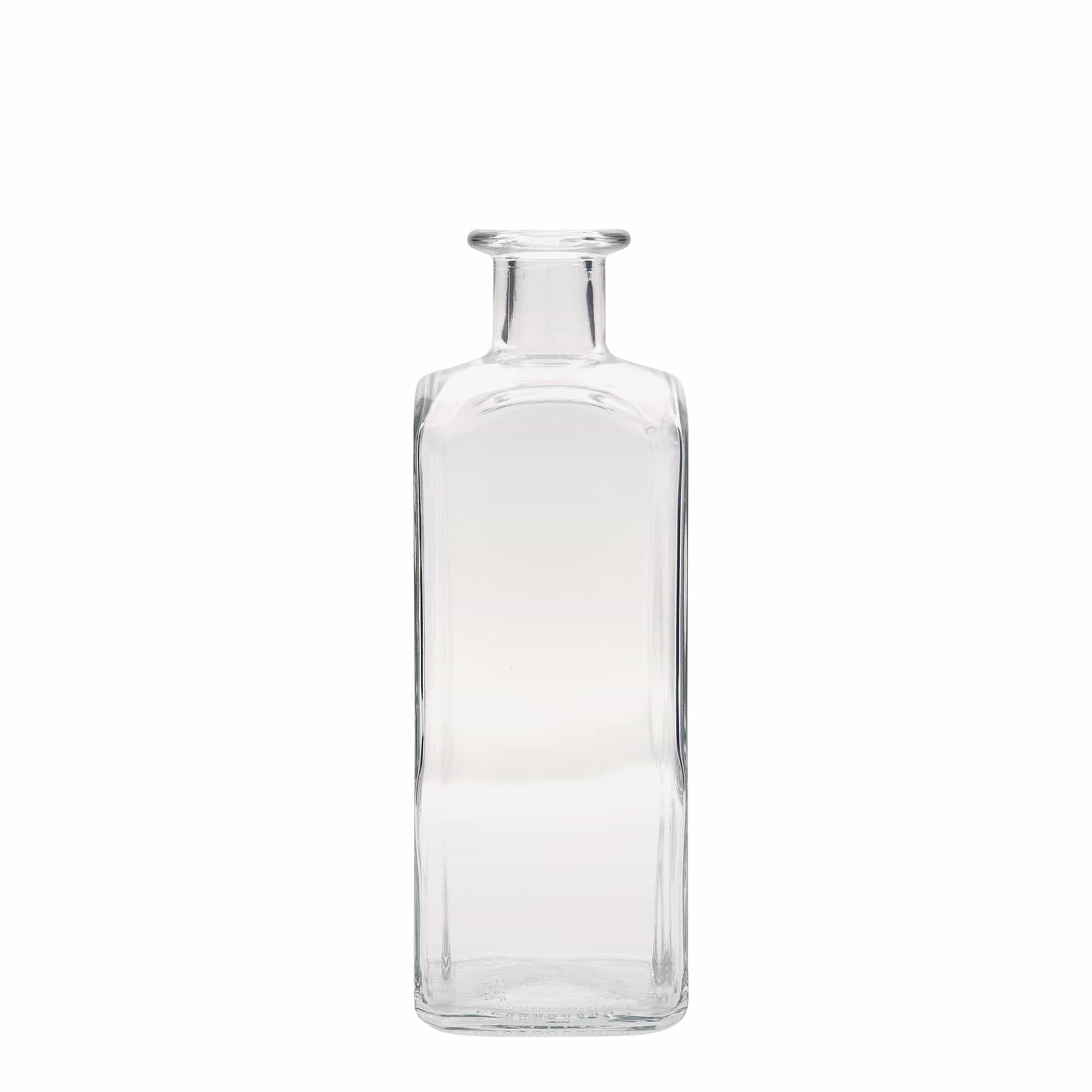 500 ml-es patikai üvegpalack Carré, négyzet alakú, szájnyílás: parafadugó 500 ml-es patikai üvegpalack Carré, négyzet alakú, szájnyílás: parafadugó