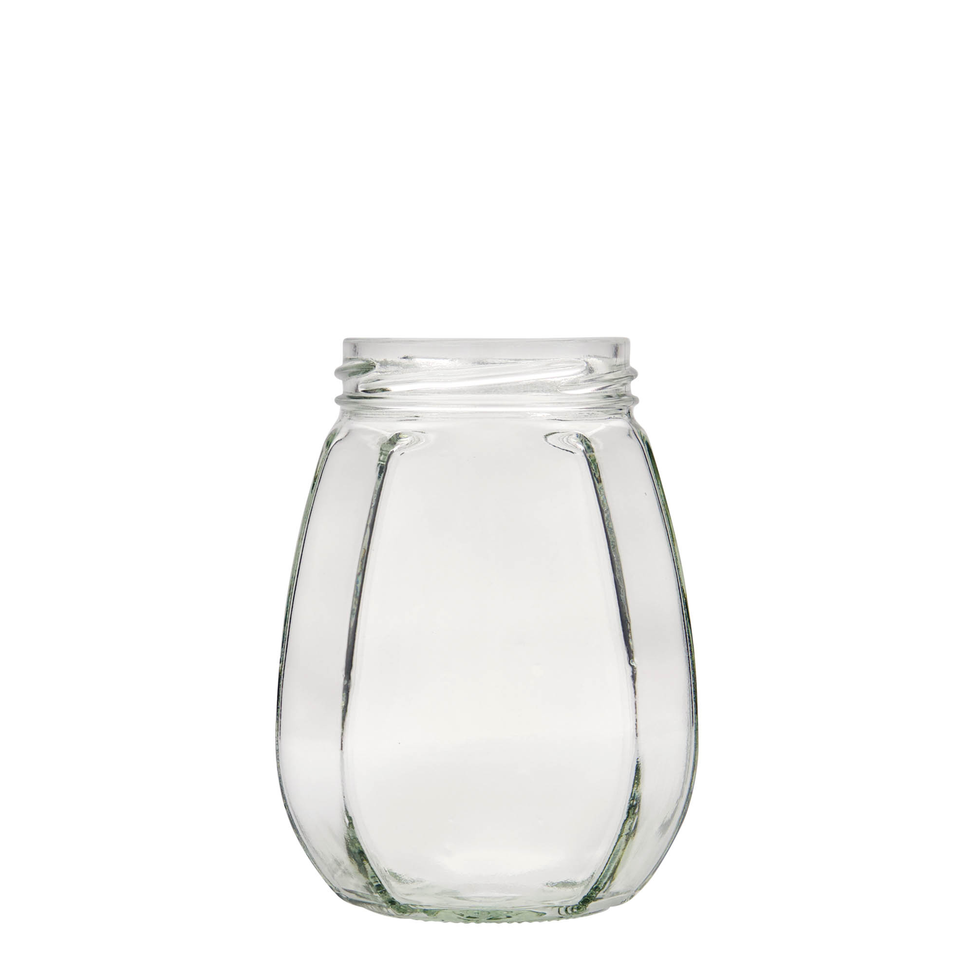 385 ml ékszertartó üveg, hatszögletű, nyílás: Twist-Off (TO 63)