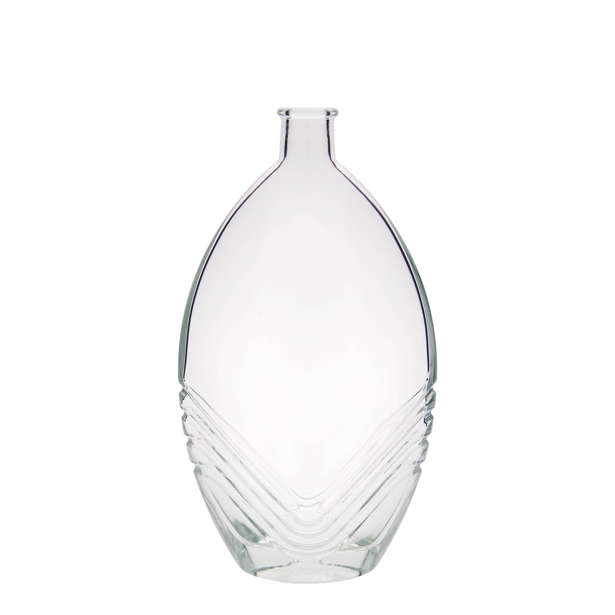 500 ml üvegpalack 'Florence', ovális, nyílás: parafa